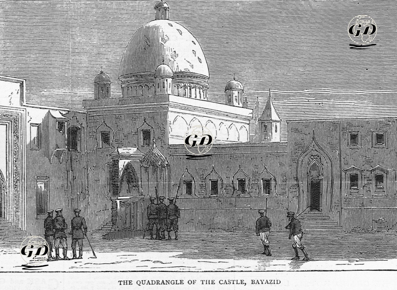 1877-1878 Osmanlı-Rus Savaşı (93 Harbi) Sırasında Doğubayazıt Kalesinin Avlusu -  - 1877