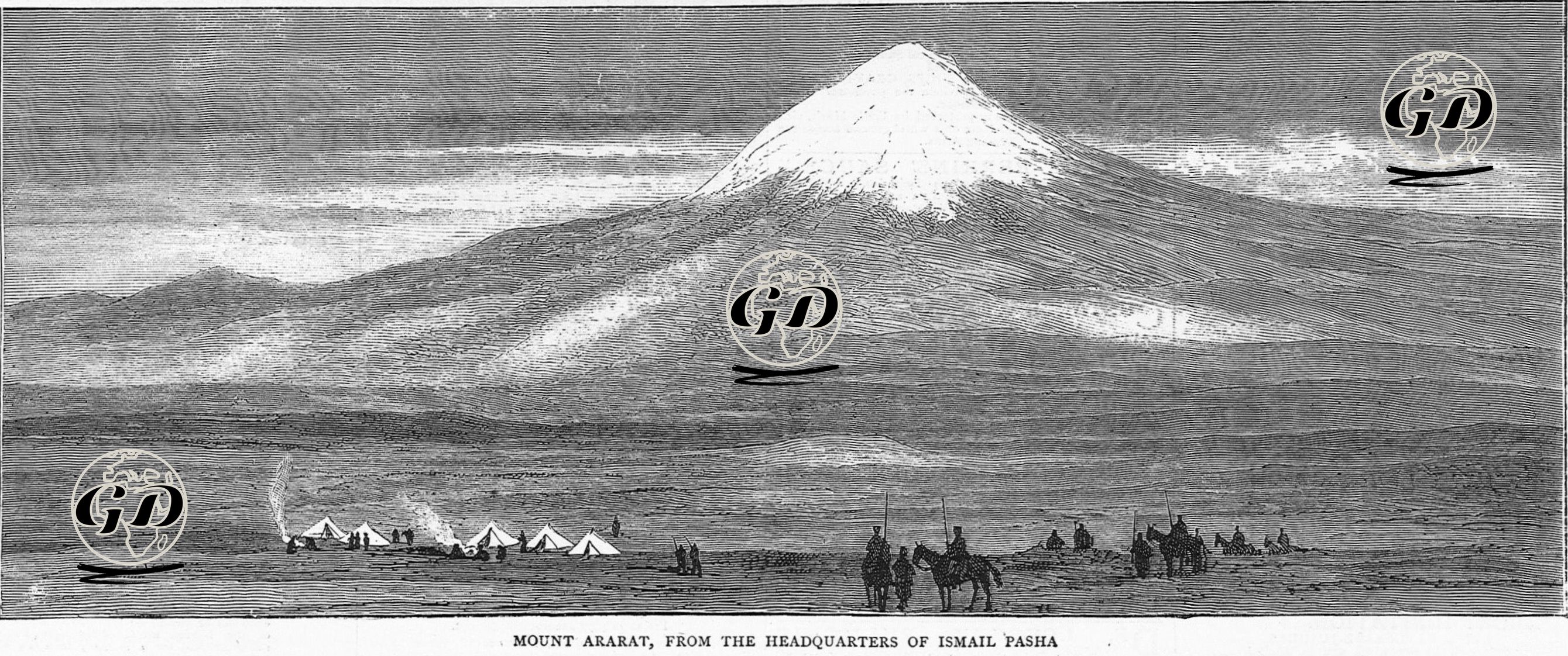 1877-1878 Osmanlı-Rus Savaşı (93 Harbi) Sırasında İsmail Paşanın Karargahından Ağrı Dağı -  - 1877