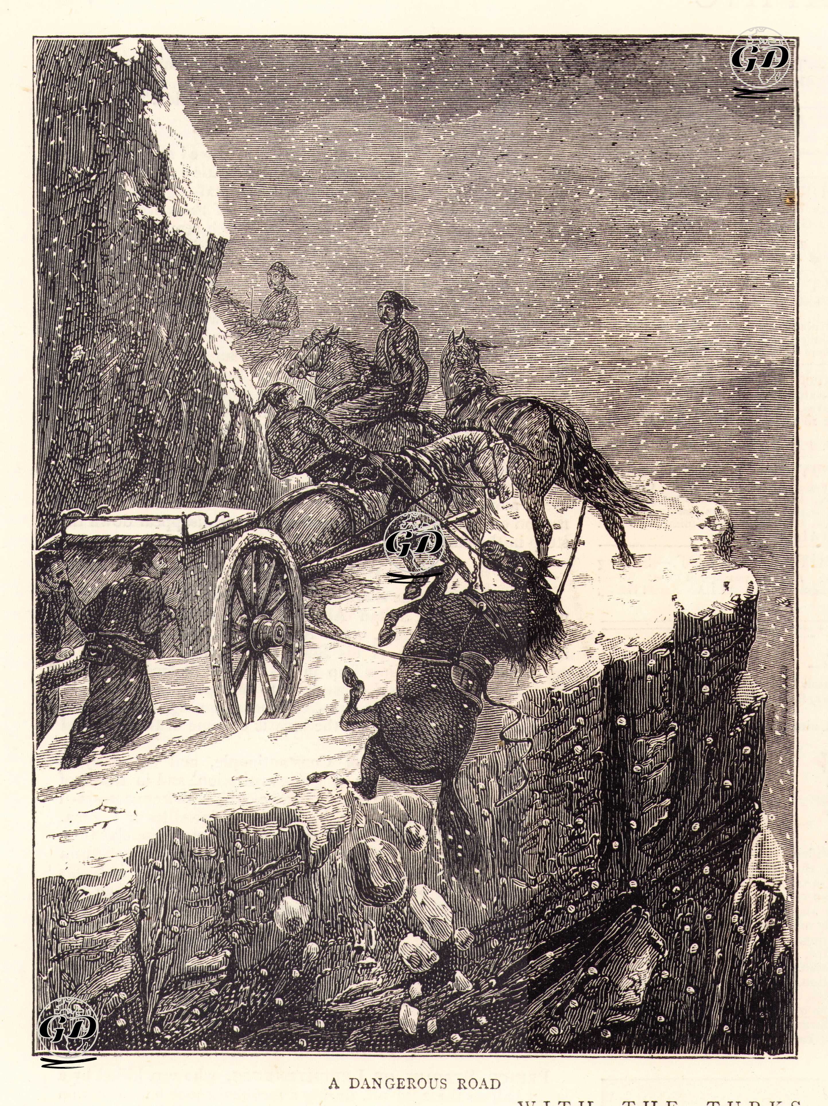 1877-1878 Osmanlı-Rus Savaşı (93 Harbi) Sırasında Şıpka Geçitinde Türk Askerlerinin Kullandığı Tehlikeli Yollar -  - 1877