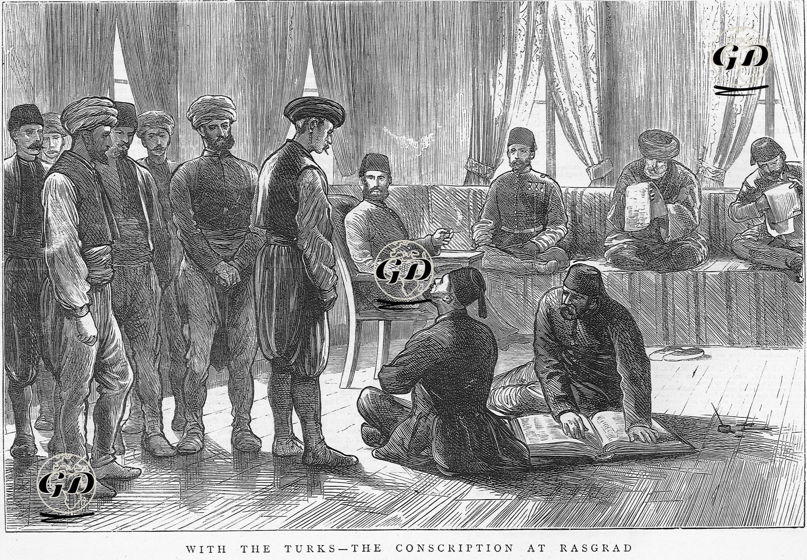 1877-1878 Osmanlı-Rus Savaşı (93 Harbi) Sırasında Razgrad'da Askerliğe Kaydedilen Türkler -  - 1877