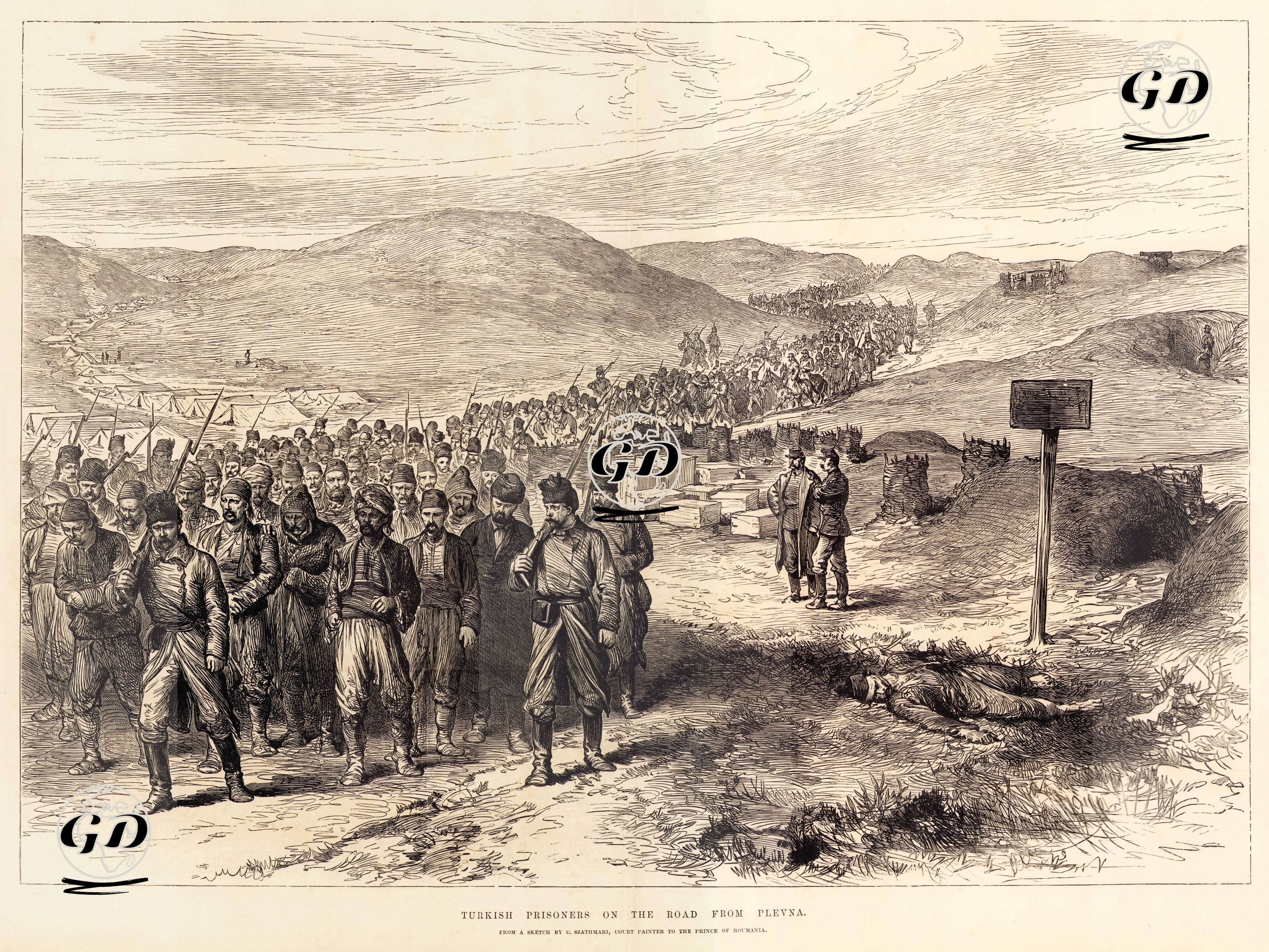 Turkish Prisoners On The Road From Plevna -  - 1878