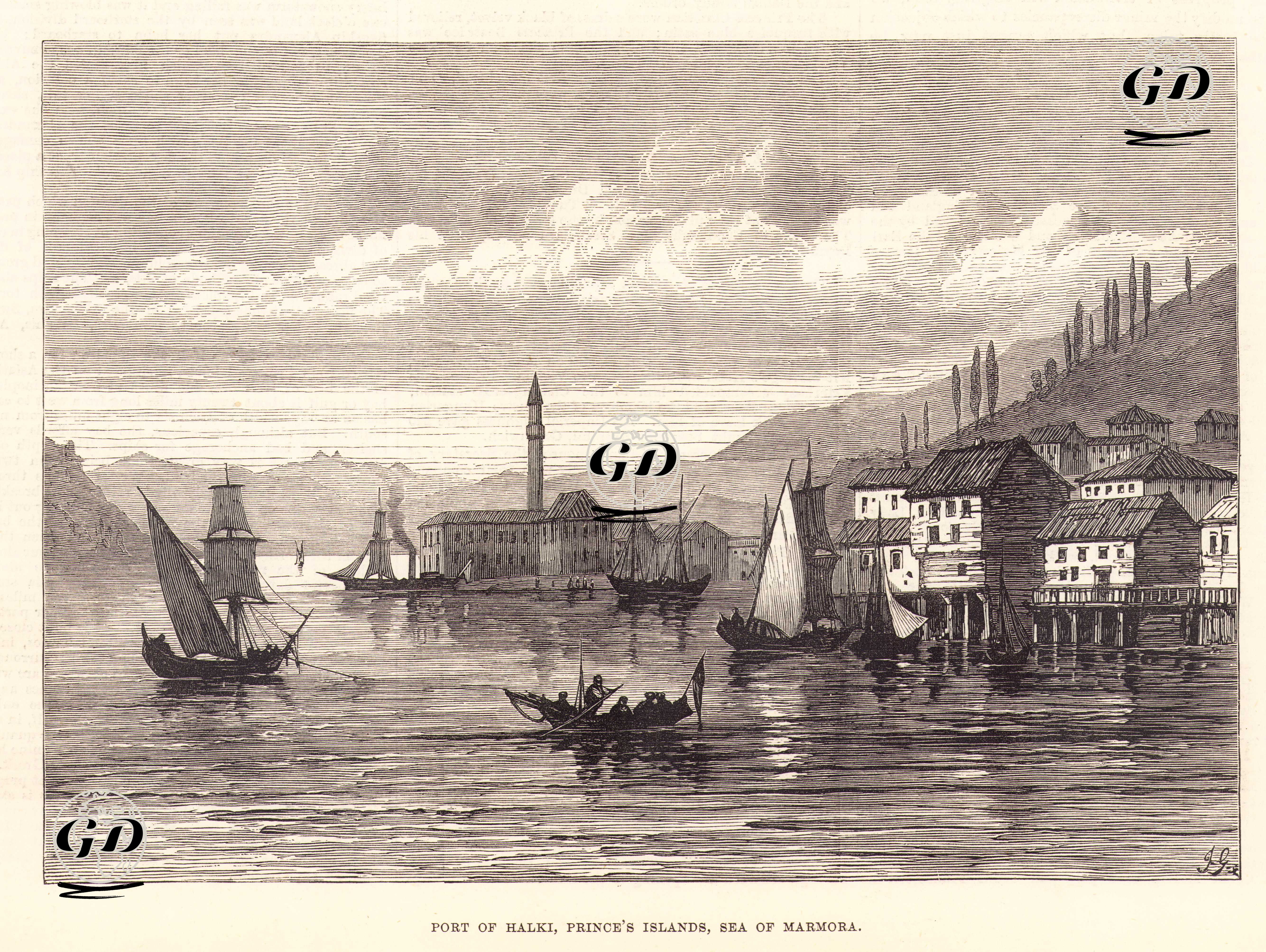 Heybeliada (Halki) Limanı -  - 1878