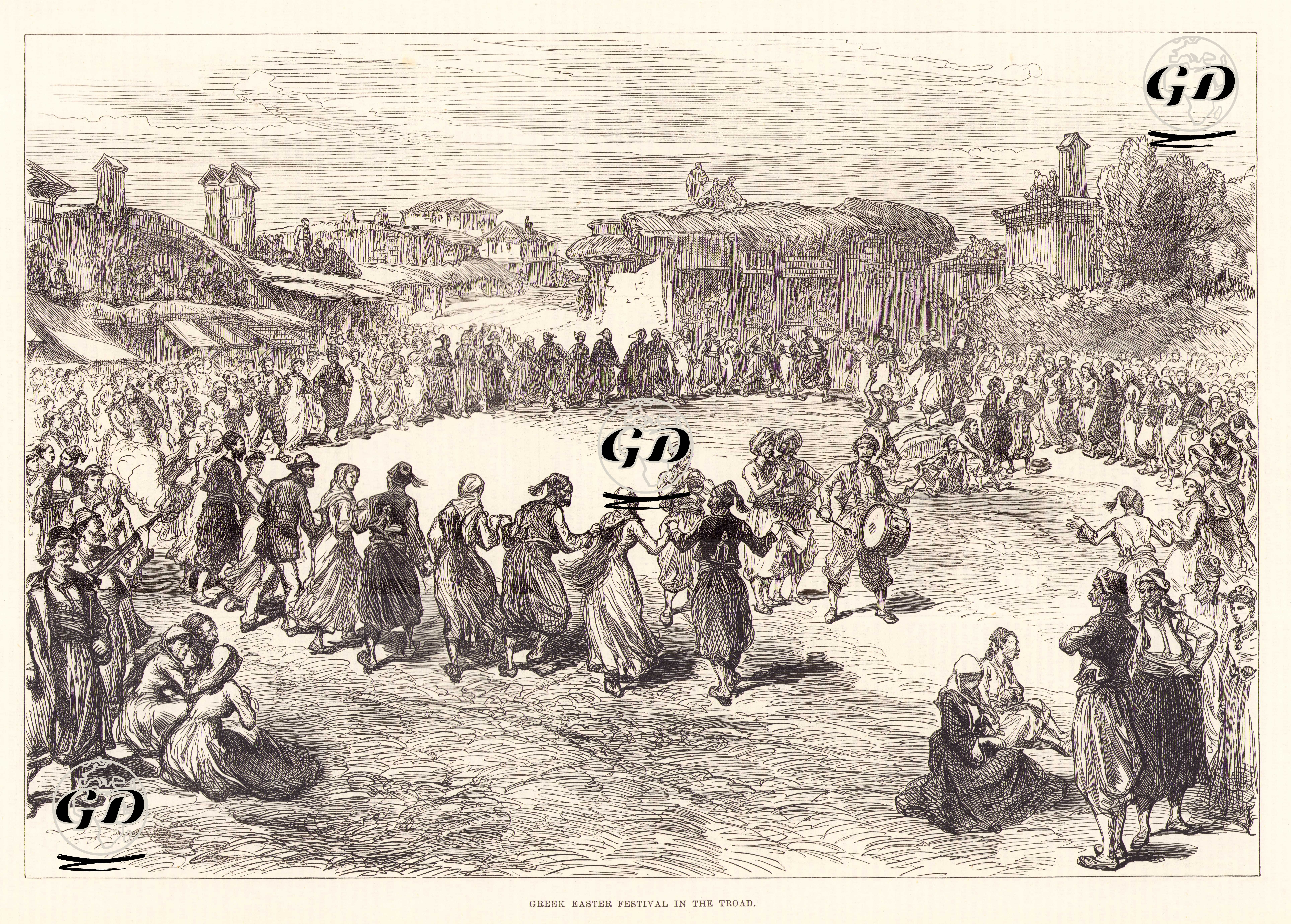Greek Easter Festival In The Troad -  - 1878