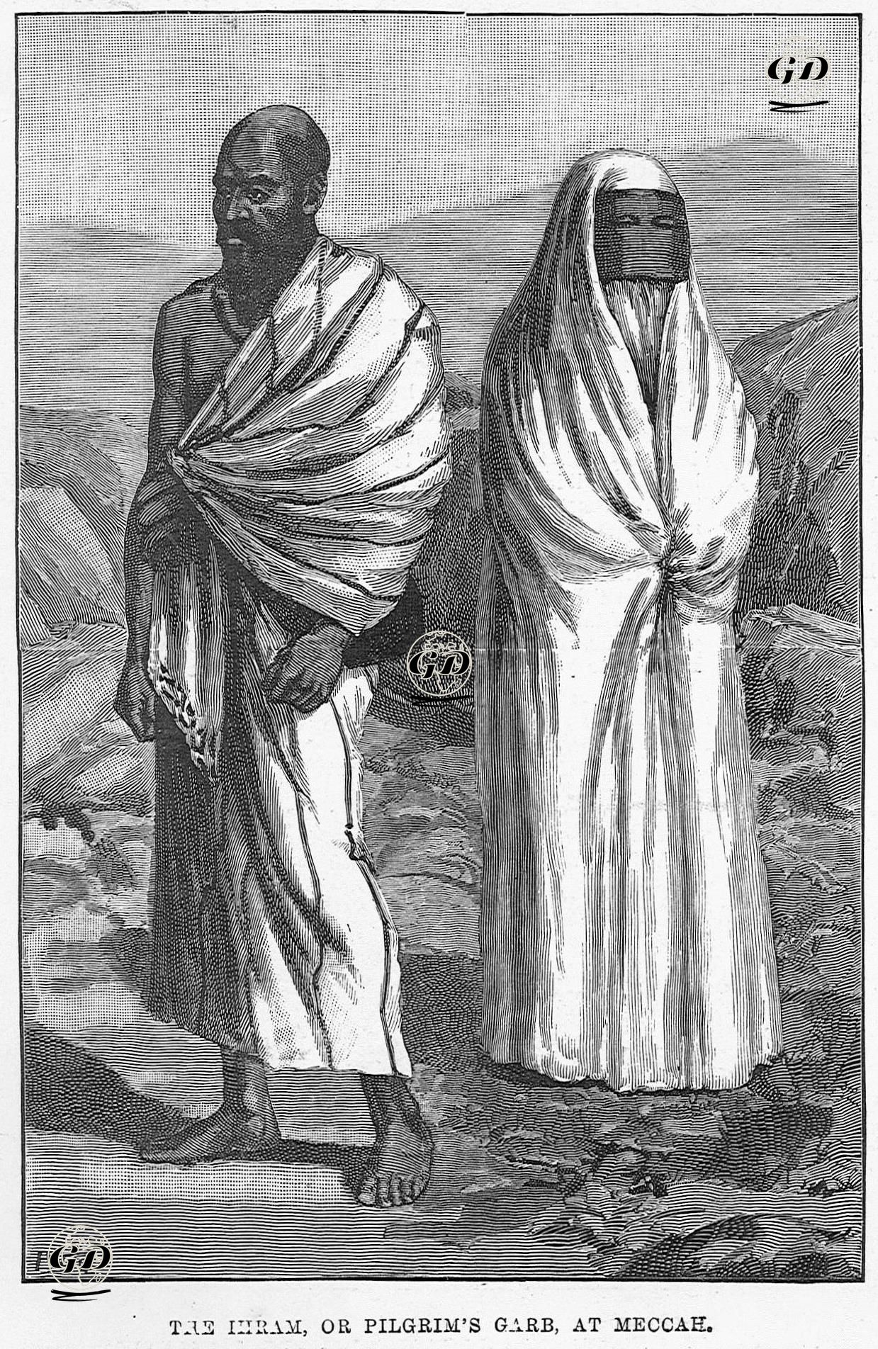 Hac Ya Da Umre Ziyaretini Yapan Müslümanların Kıyafeti Olan İhram -  - 1890