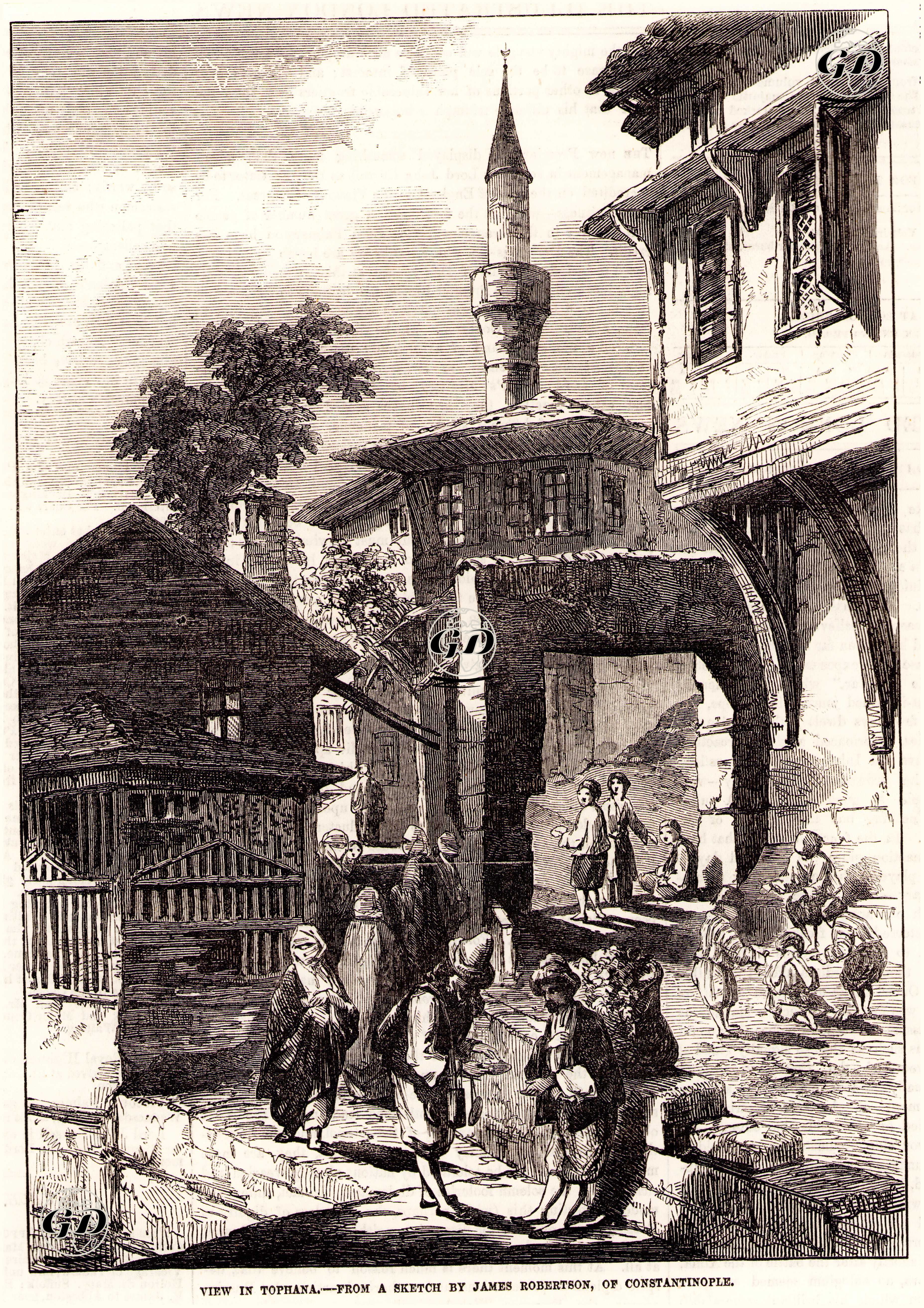Tophane, İstanbul - Samuel Read (1816-1883) - 1855