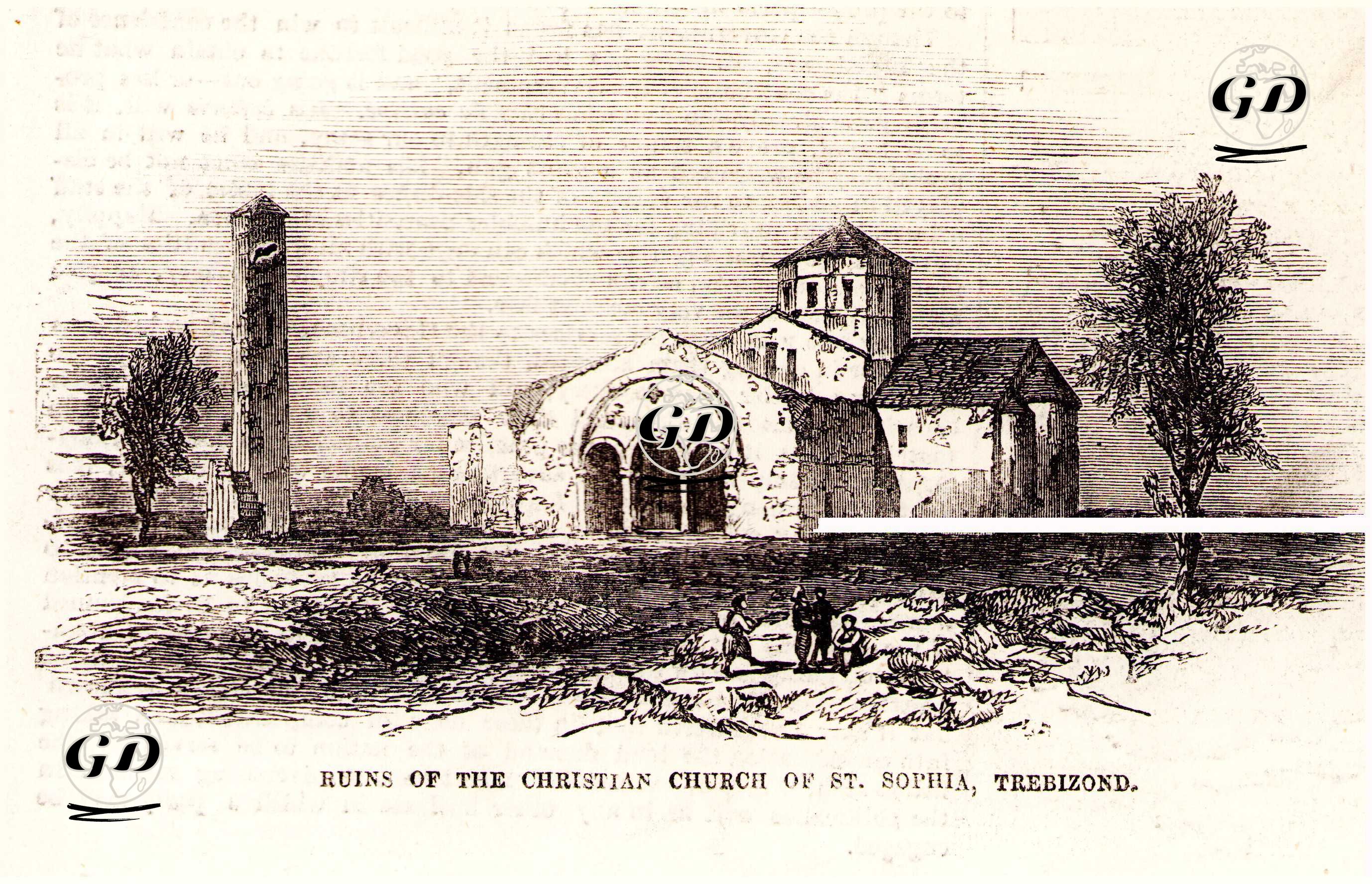 Ruins Of The Christian Church Of St.Sophia, Trebizond  Places of Worship Architecture -  - 1855