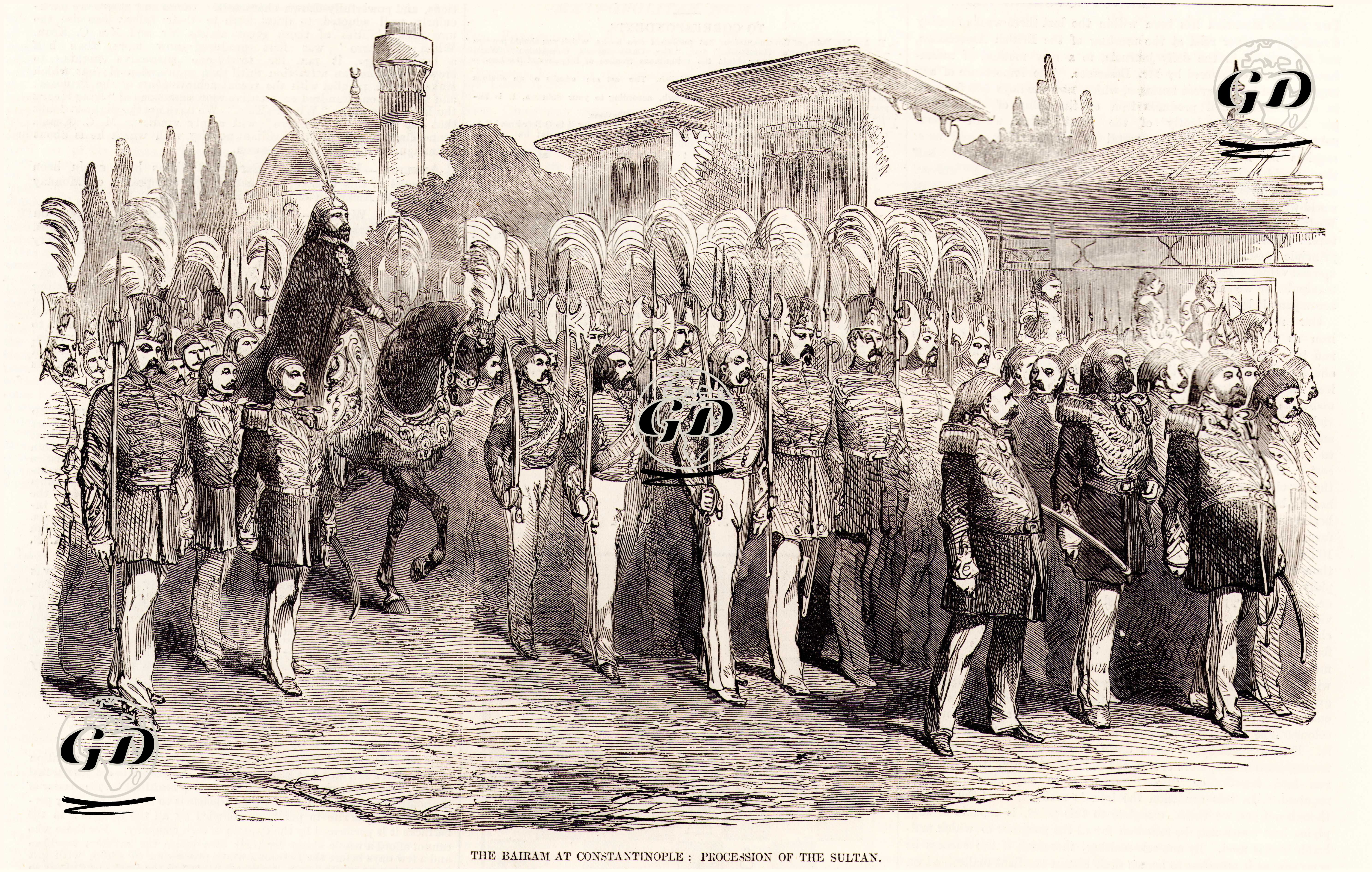 Padişah Abdülmecid'in Bayram Alayı -  - 1856