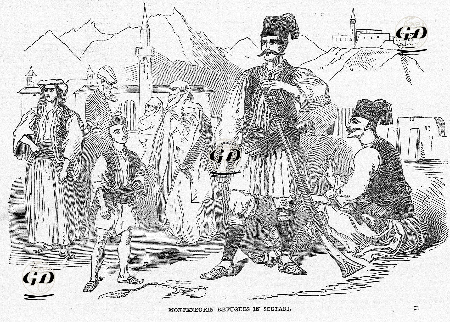 Üsküdar'da Karadağ'lı Göçmenler -  - 1849