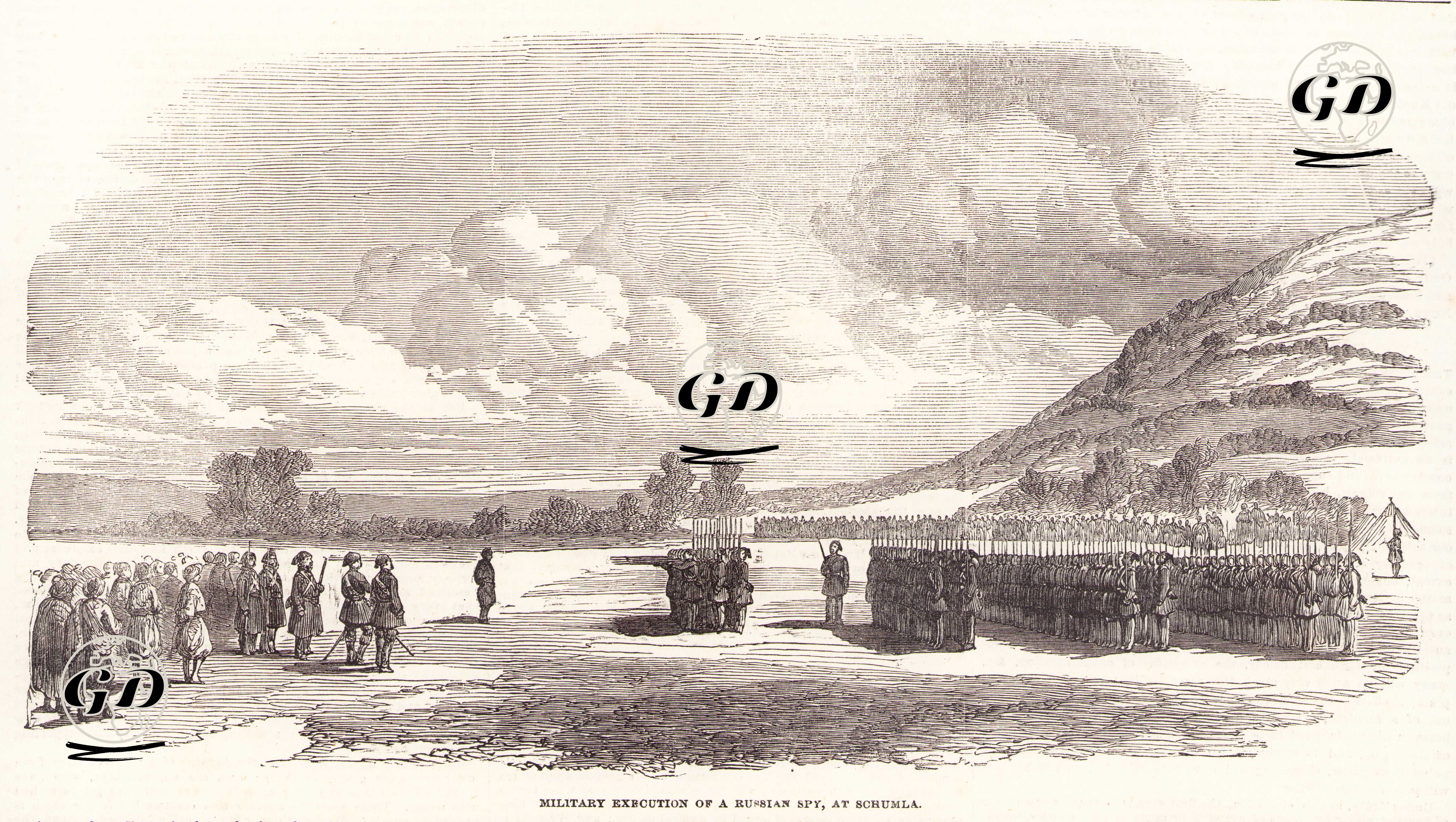 Military Execution Of A Russian Spy At Schumla -  - 1854