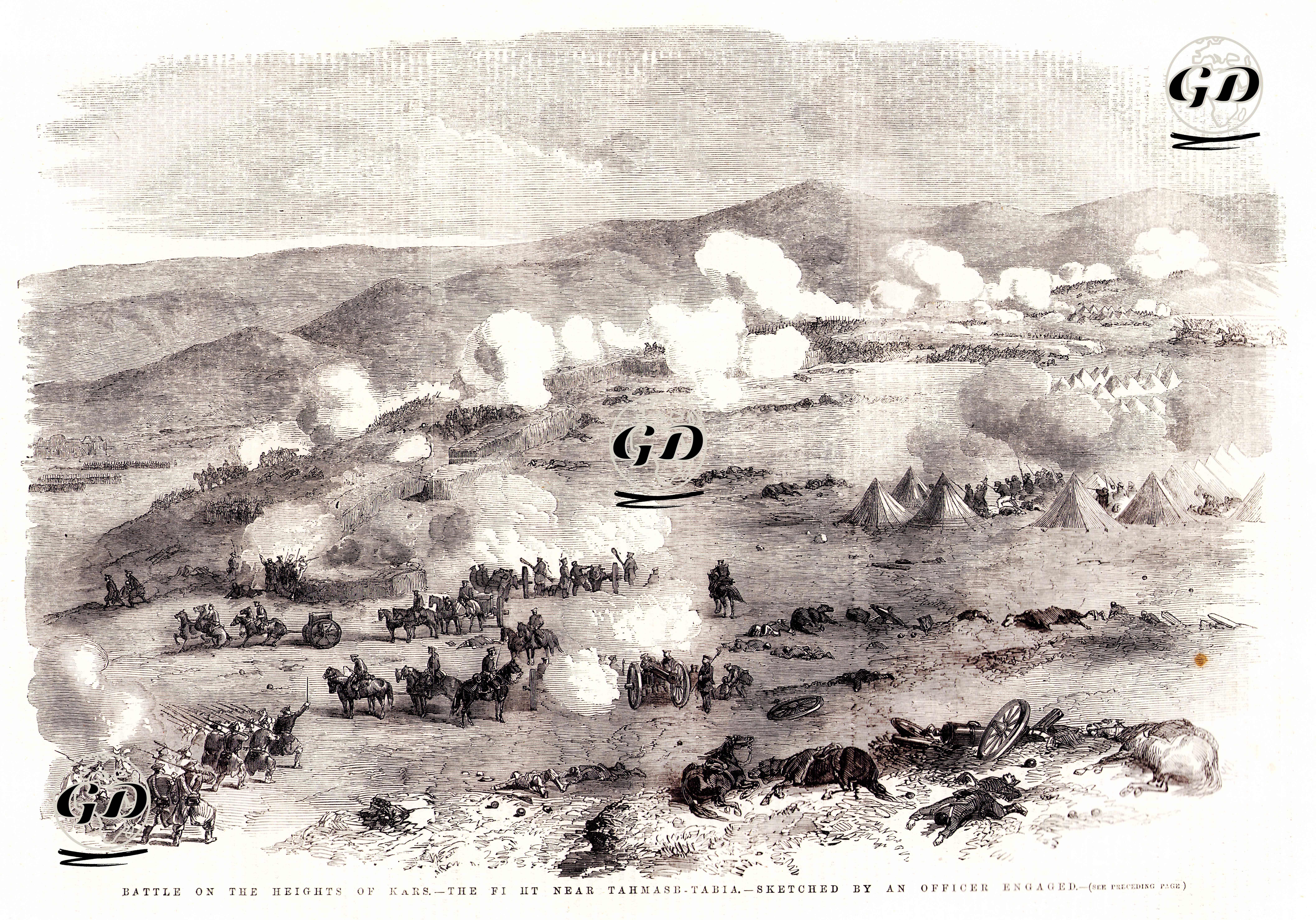 Battle On The Heights Of Kars, The Fight Near Tahmasb Tabia -  - 1855