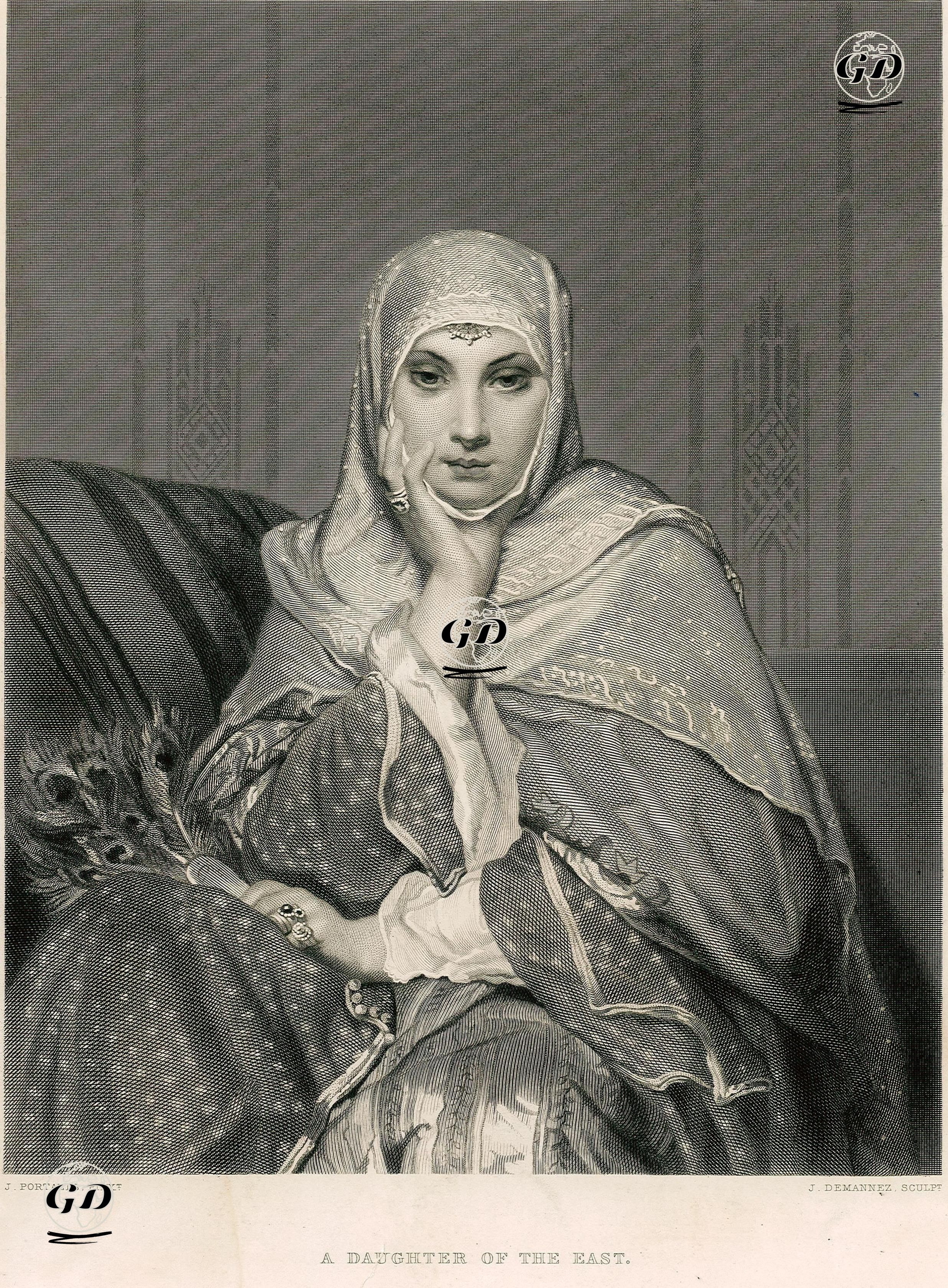 A Daughter Of The East  - Jean François Portaels (1818-1895) - 1888