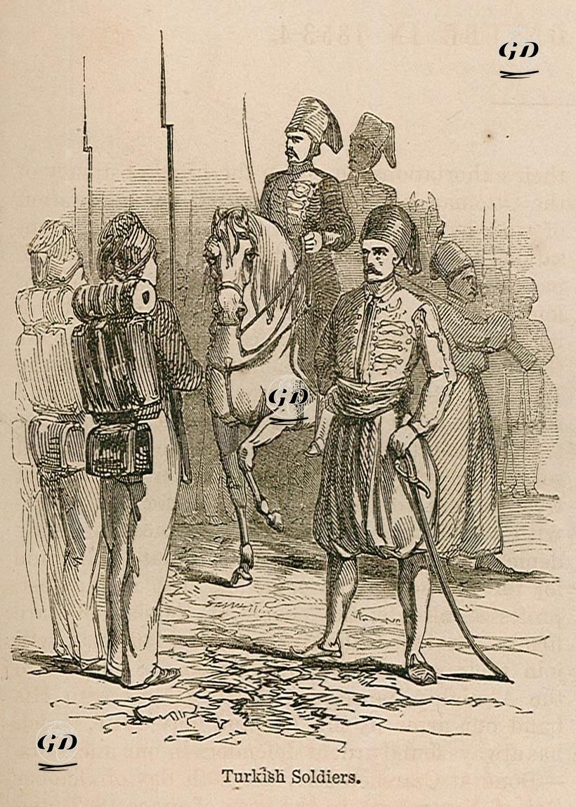 1853-1856 Osmanlı-Rus Savaşı (Kırım Savaşı) Sırasında Türk Askerleri -  - 1856