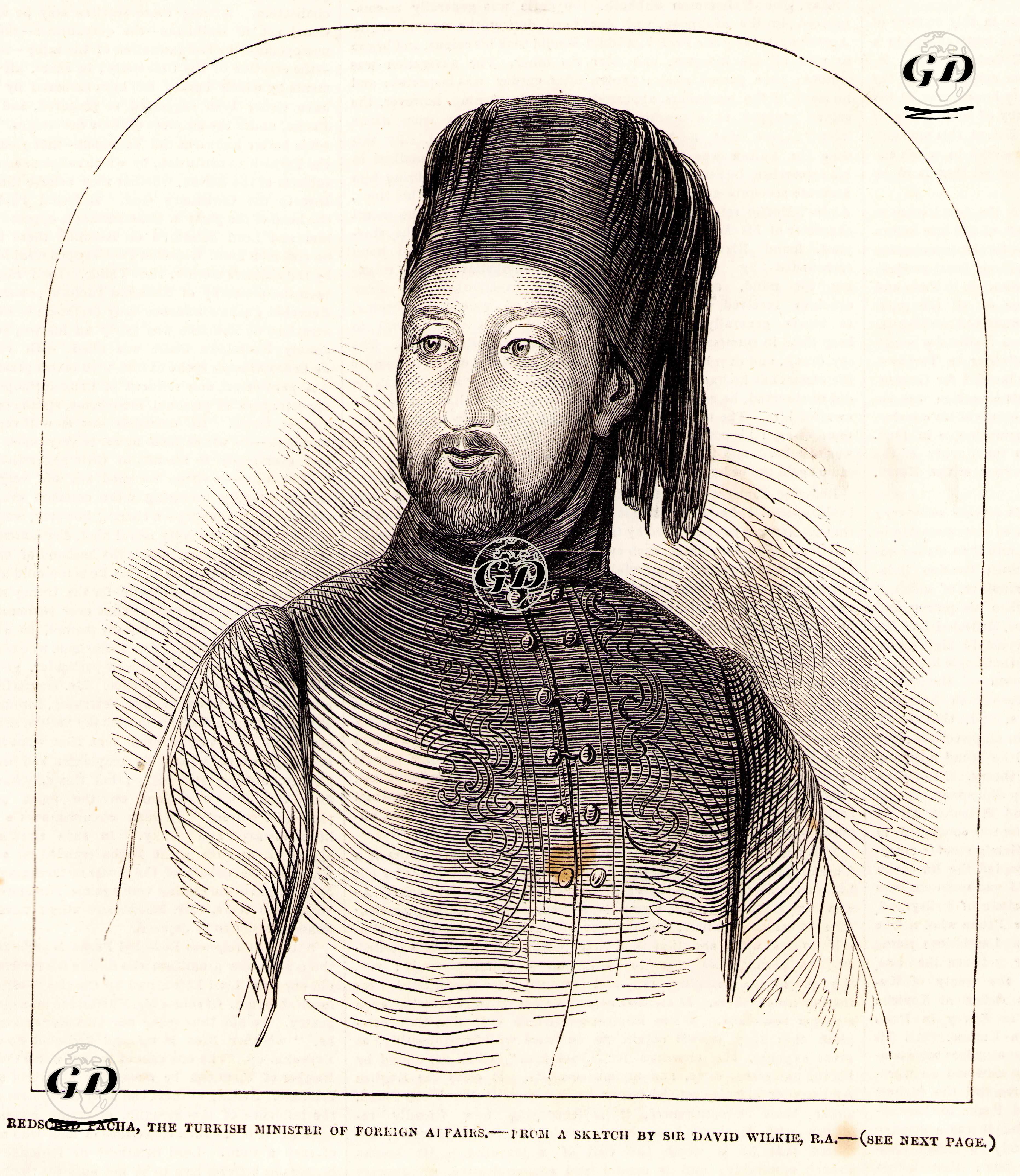 Redschid Pacha, The Turkish Minister Of Foreign Affairs - David Wilkie (1785-1841) - 1853