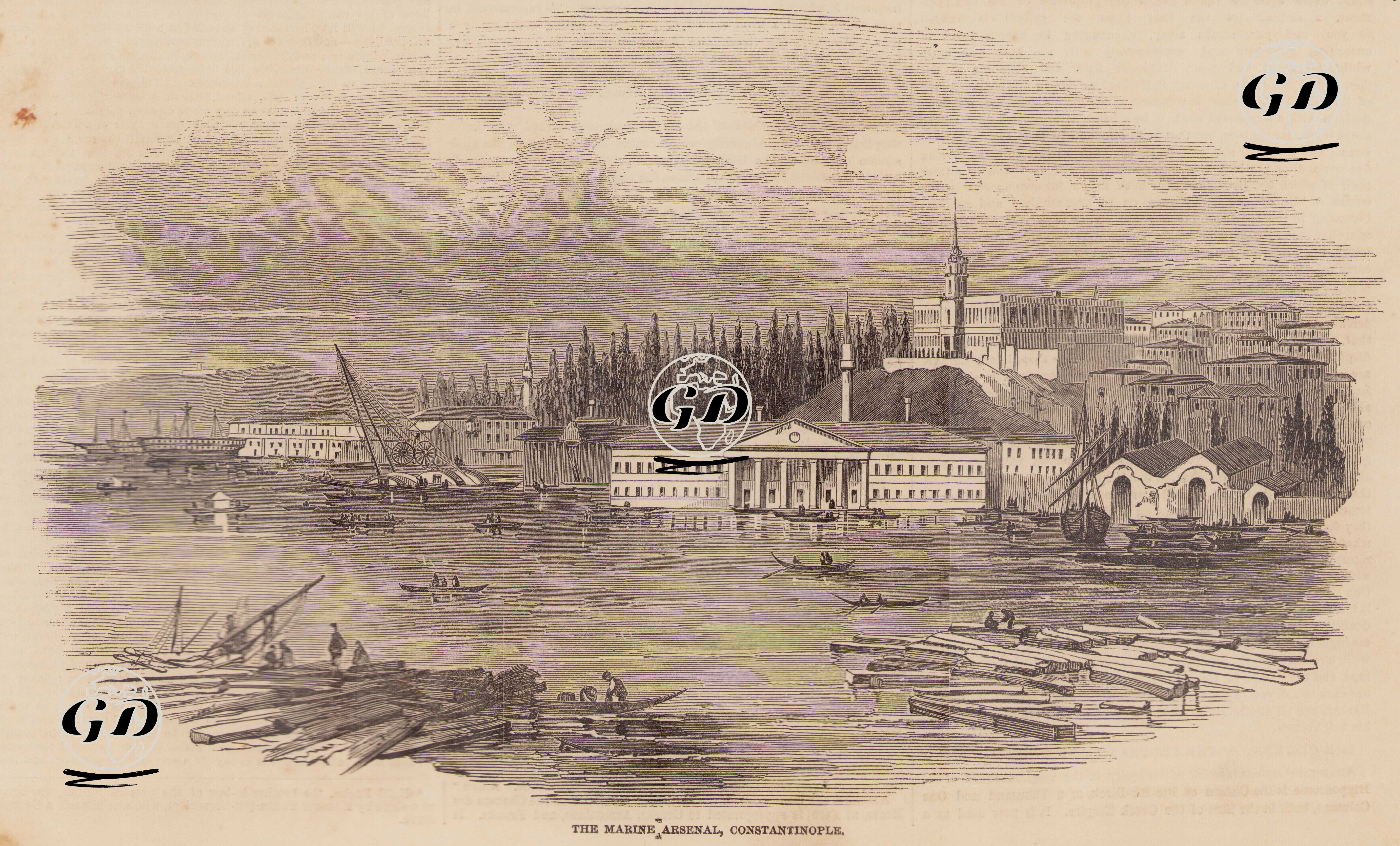 The Marine Arsenal, Constantinople -  - 1853
