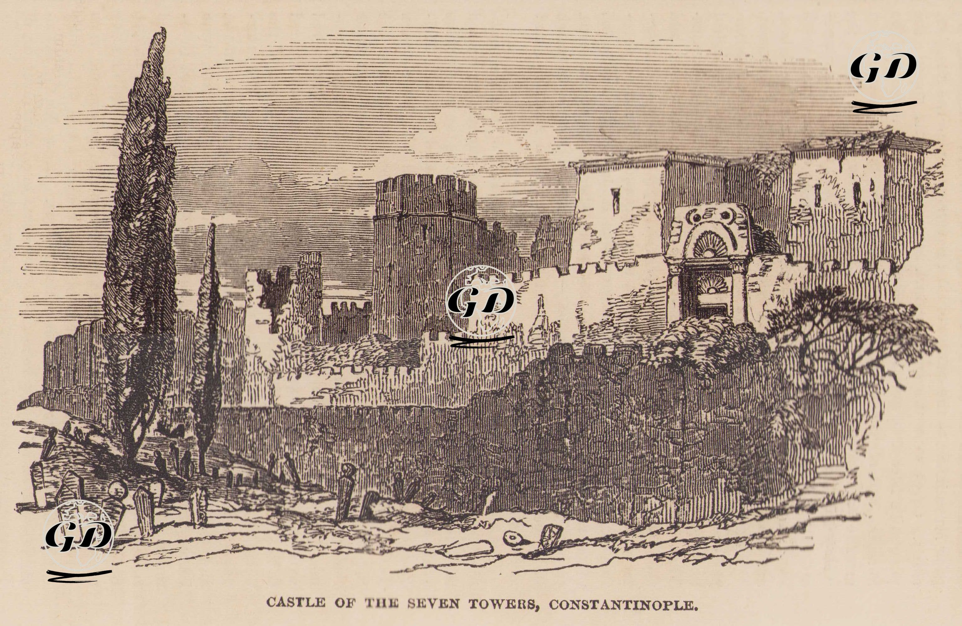 Yedikule Hisarı, İstanbul -  - 1853
