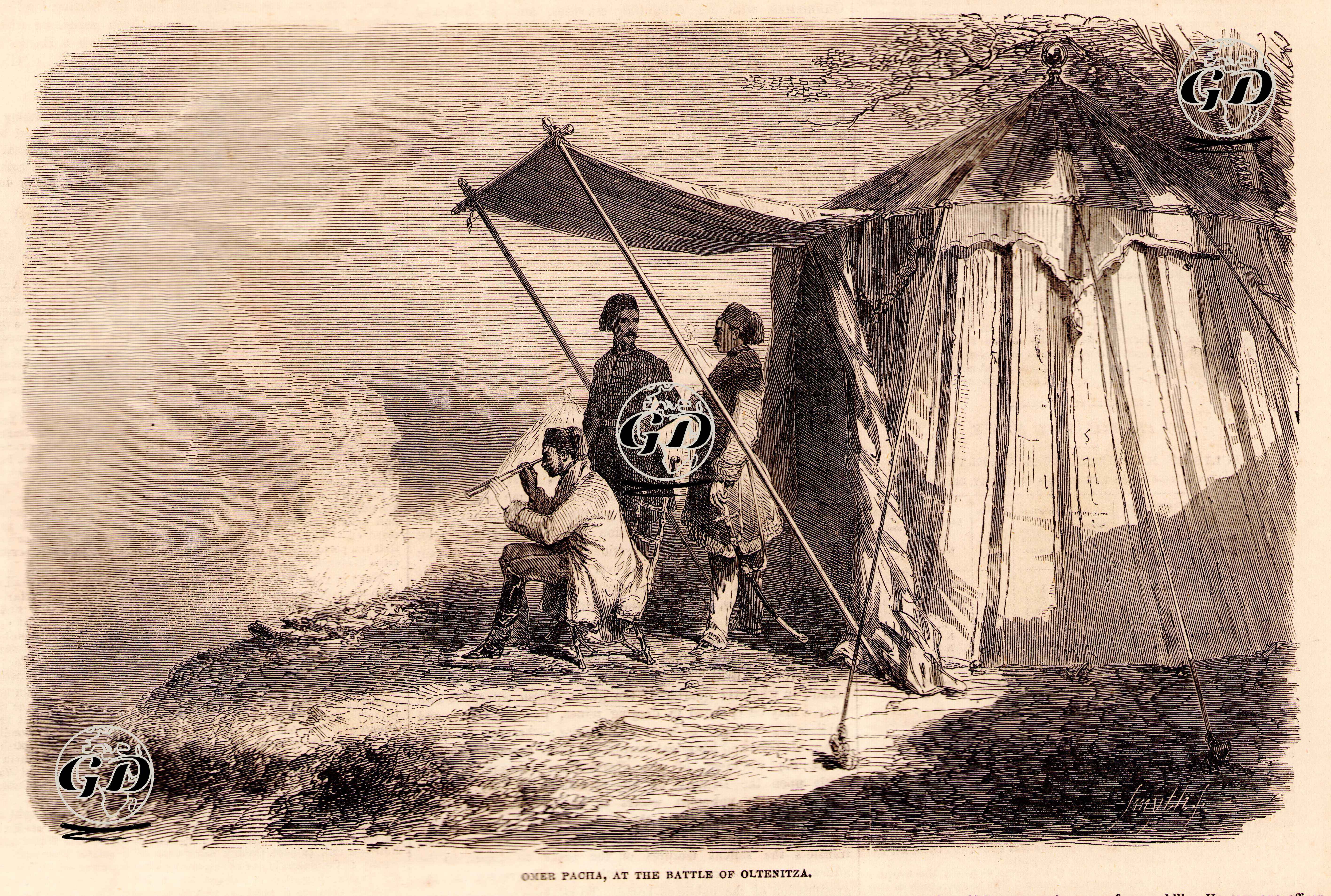 1853-1856 Osmanlı-Rus Savaşı (Kırım Savaşı) Sırasında 4 Kasım 1853 Tarihinde Gerçekleşen Oltenitsa Muharebesinde Tuna Cephesi Komutanı Ömer Lütfi Paşa -  - 1853
