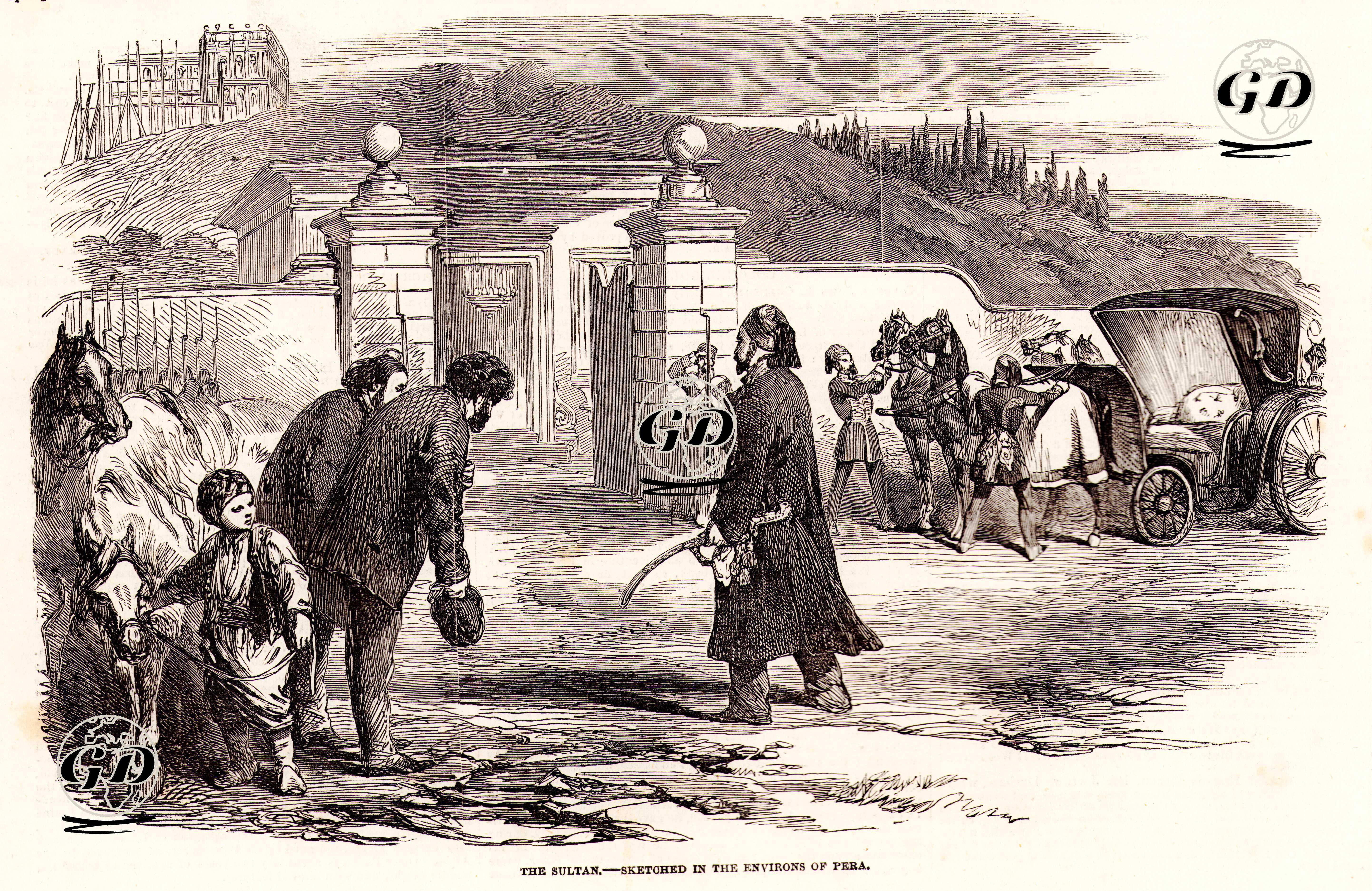 Padişah Abdülmecid Pera Civarında -  - 1853