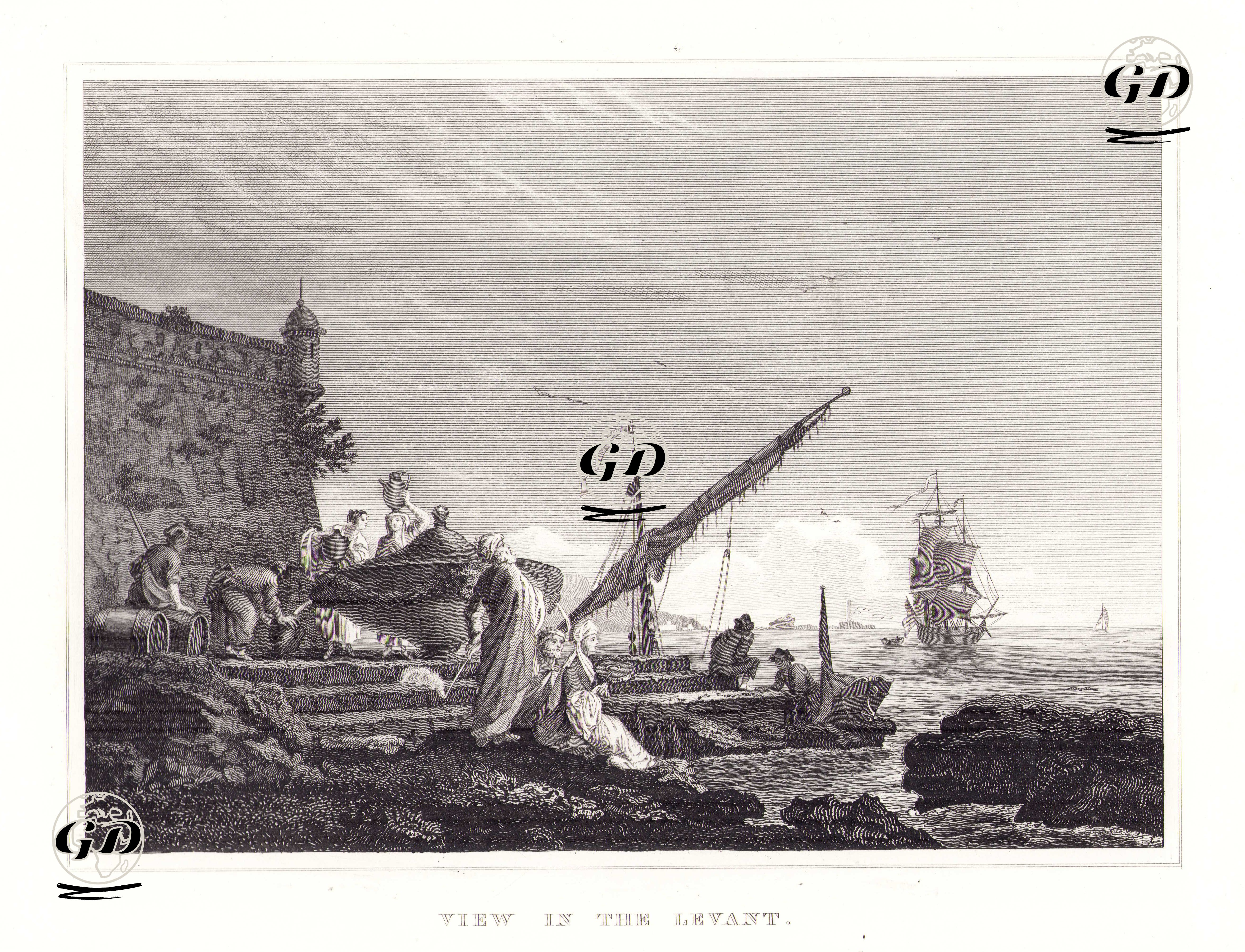 View in The Levant -  - 1830's