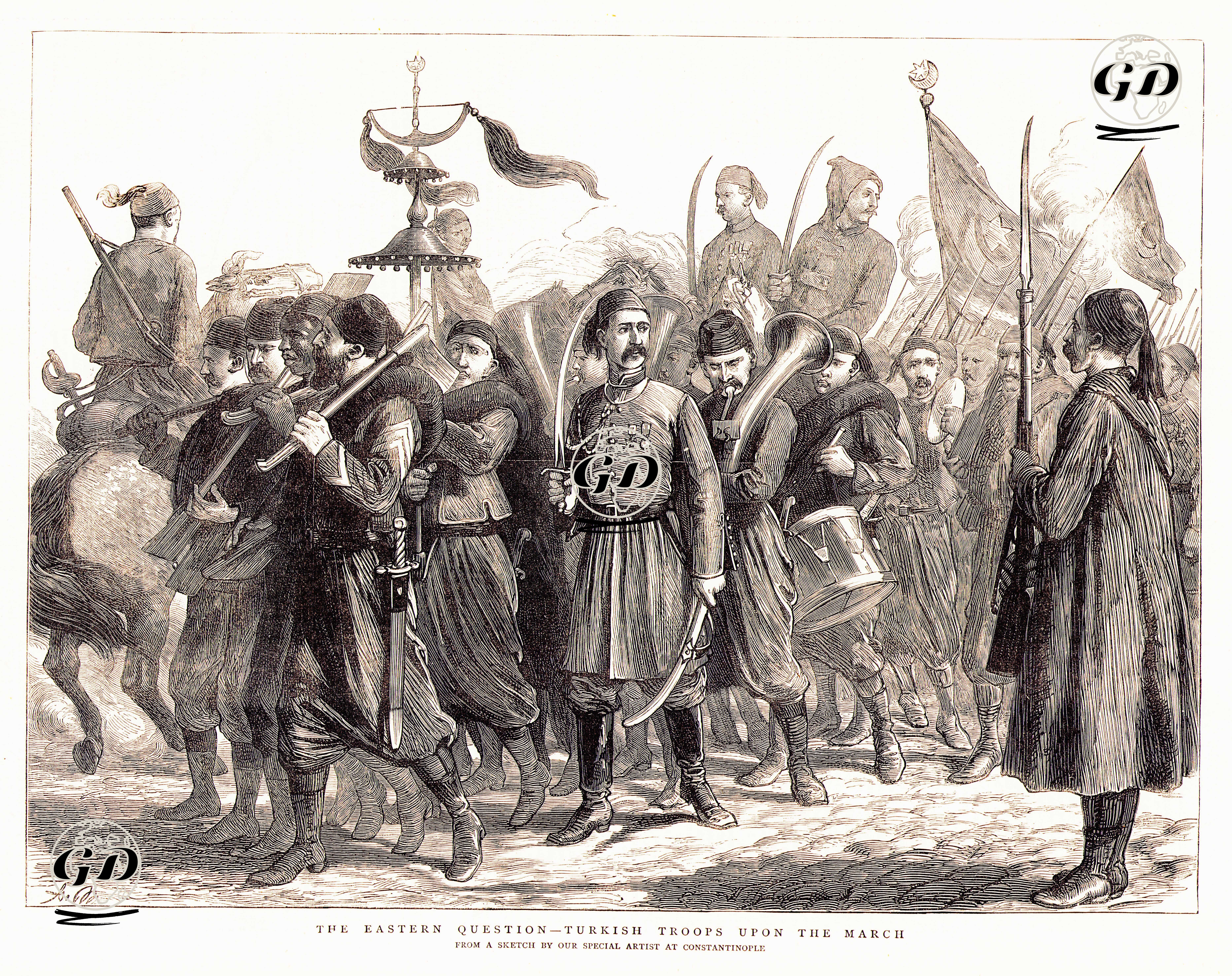Türk Askerleri -  - 1876