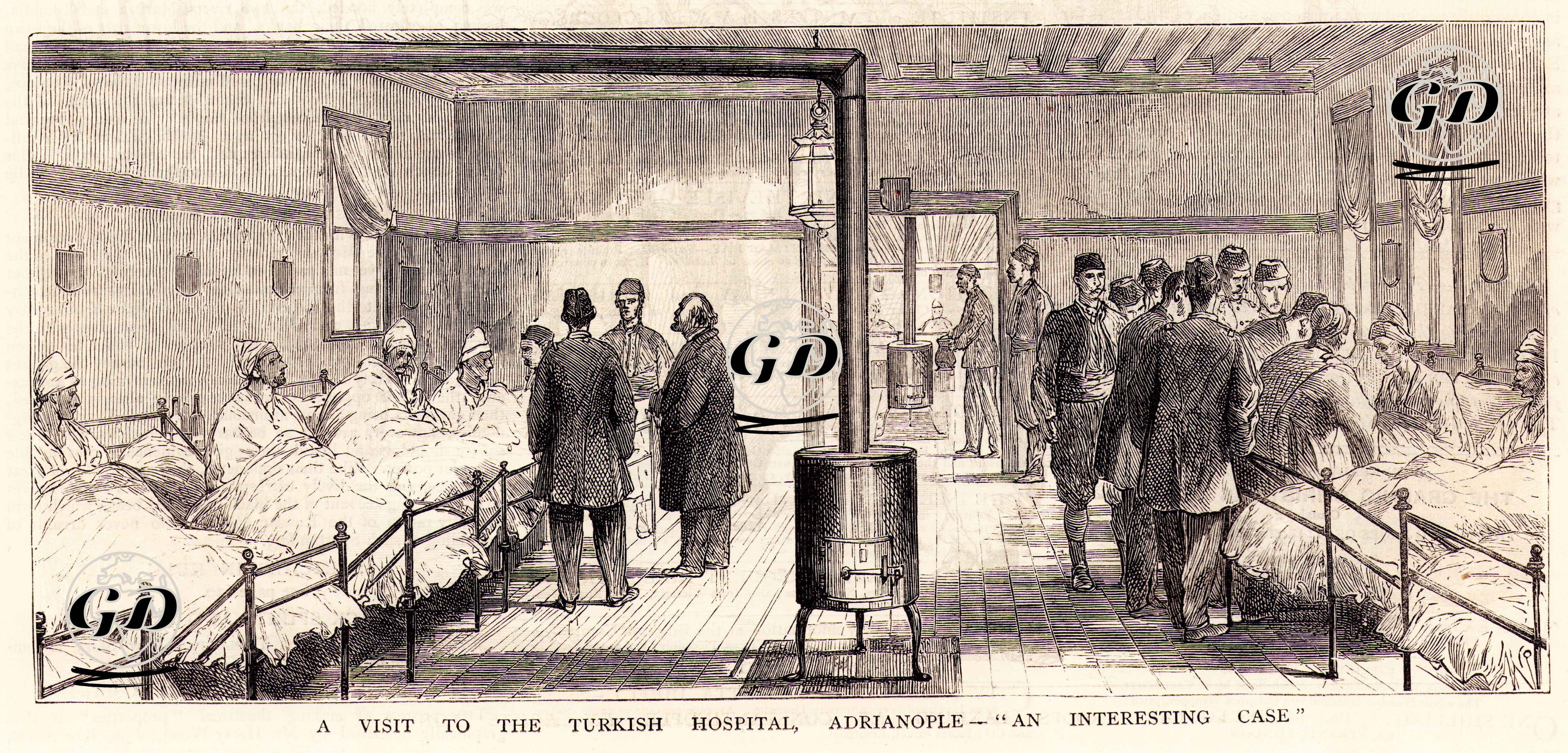 A Visit To The Turkish Hospital, Adrianople, "An interesting Case" -  - 1876