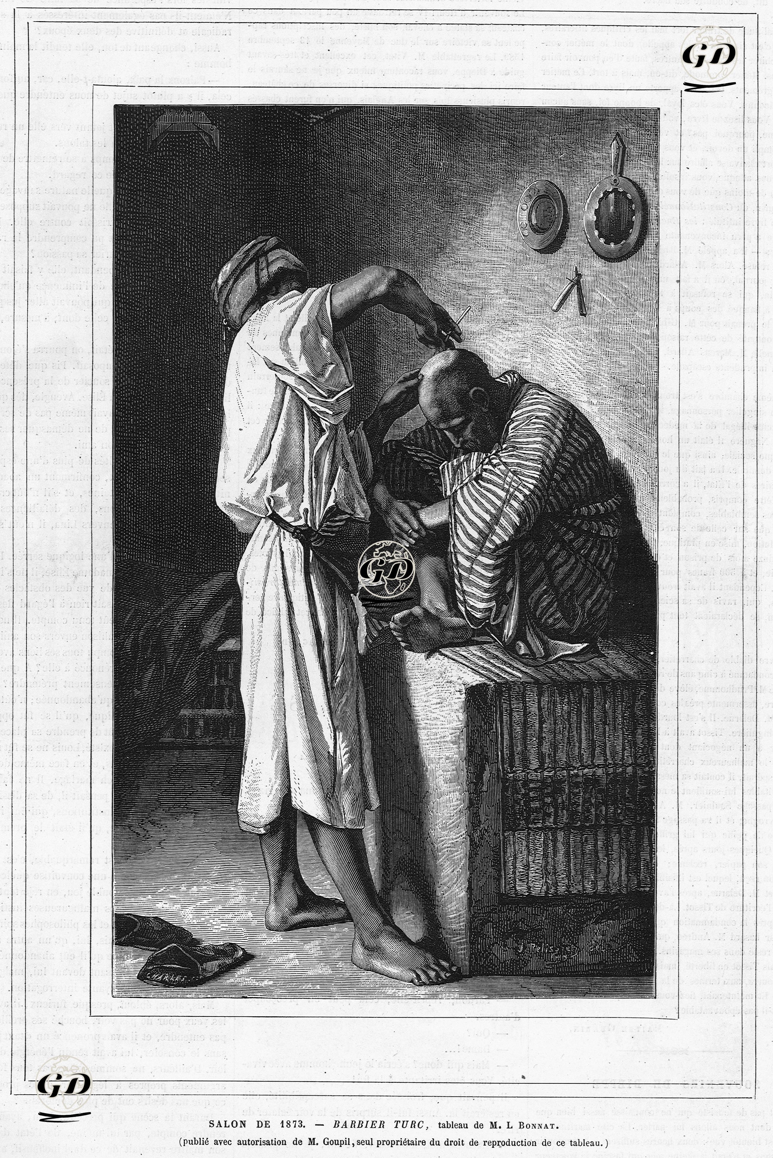 Türk Berberi - M.L.Bonnat - 1870's