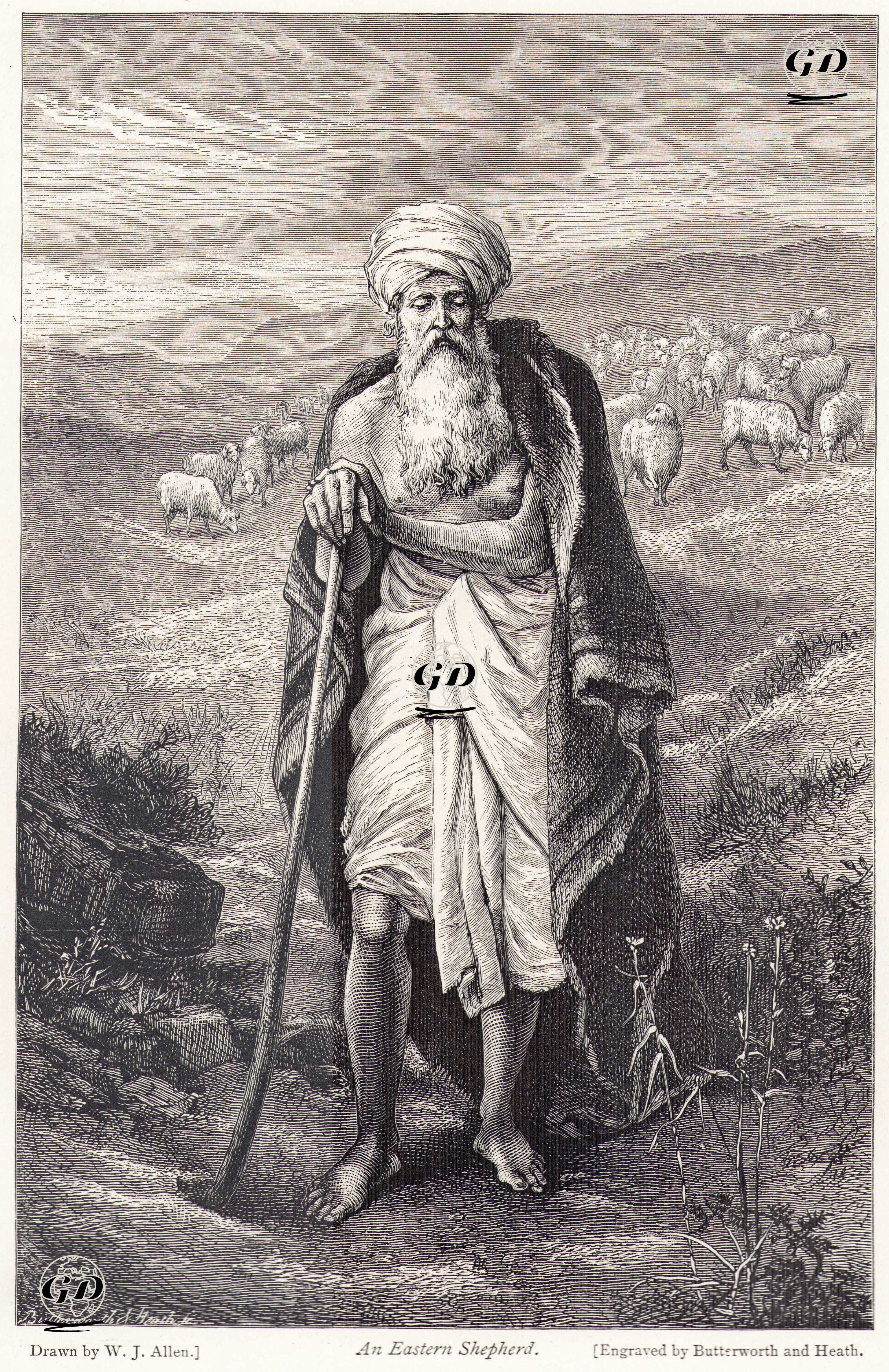 An Eastern Shepherd - W.J.Allen - 1879