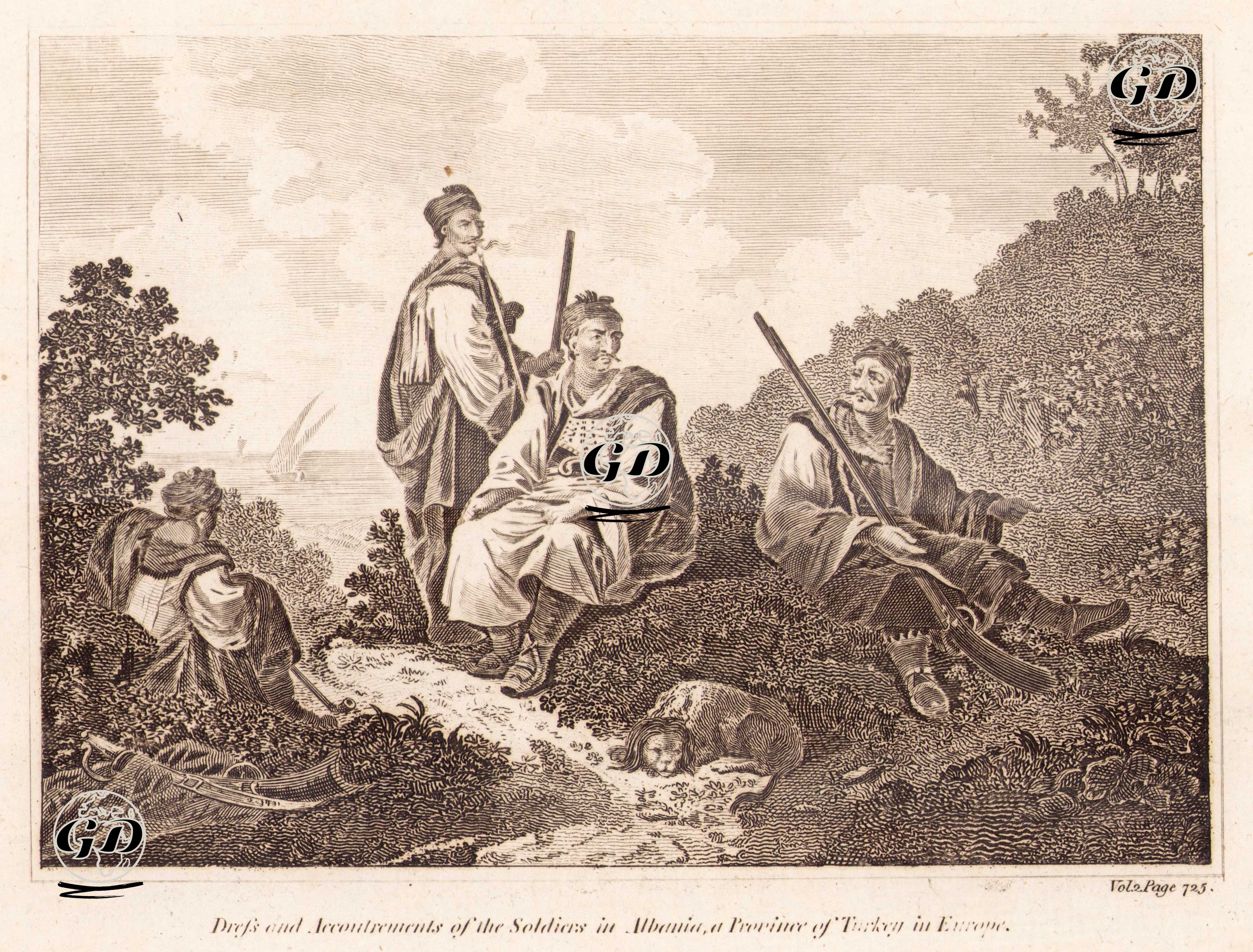 Türkiye'nin Avrupa Bölümünde Yer alan Arnavutluk'daki Askerlerin Kıyafetleri ve Techizatları -  - 1801-1807