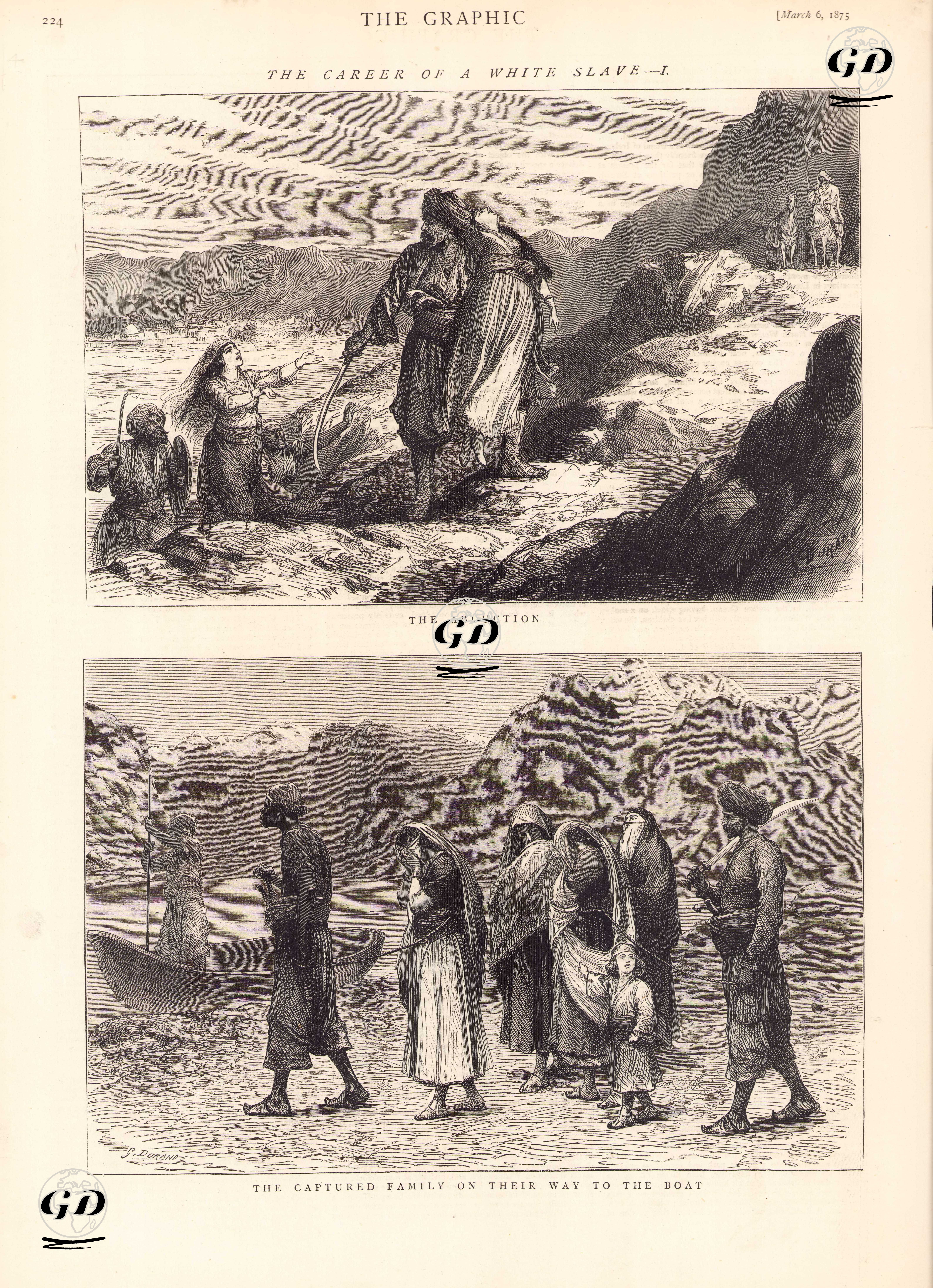 Cariye Olacak Kadının ve Bir Ailenin Kaçırılması - Godefroy Durand (1832-1896) - 1875