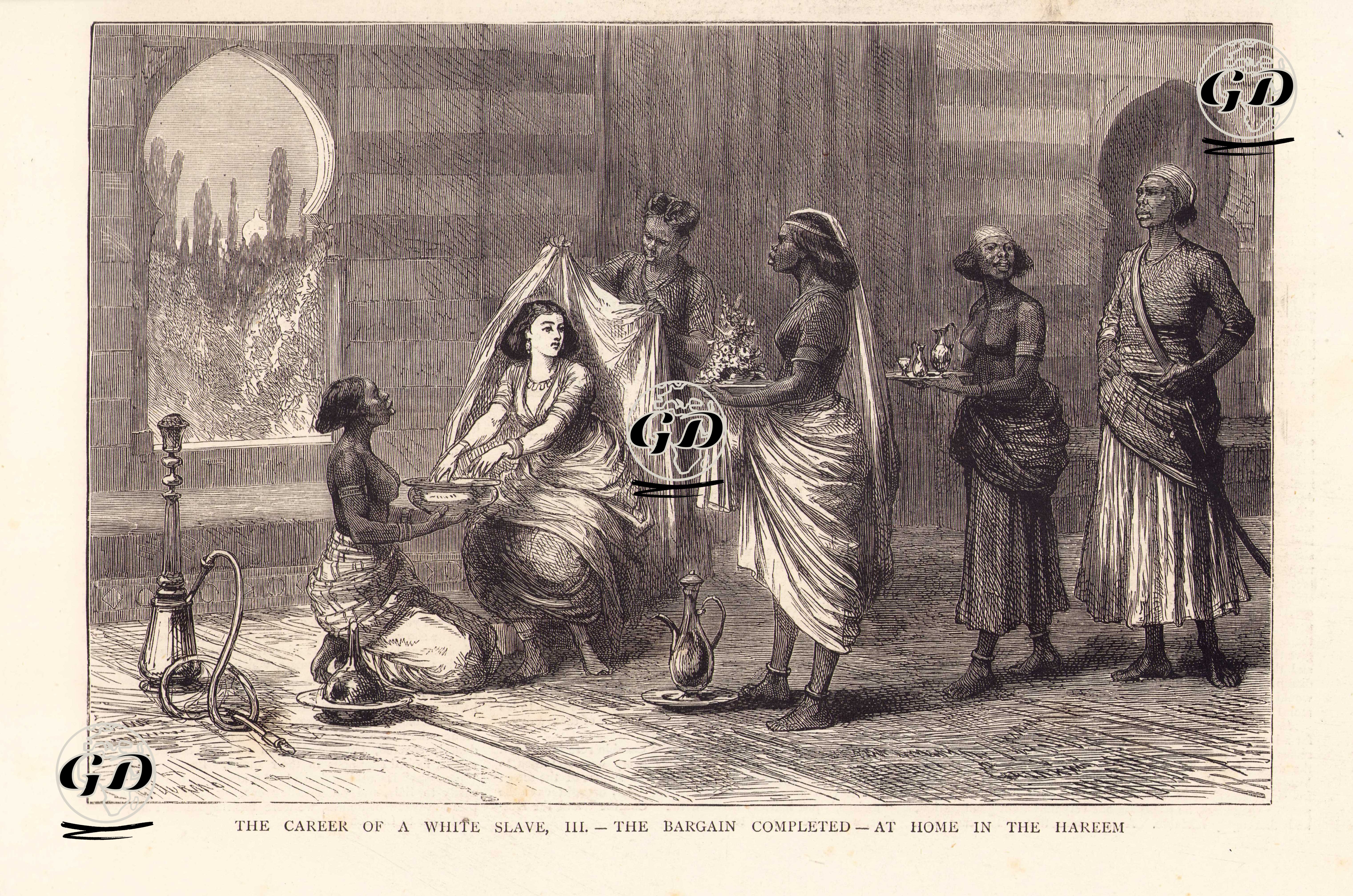 The Career Of A White Slave III-The Bargain Completed, At Home In The Hareem -  - 1875