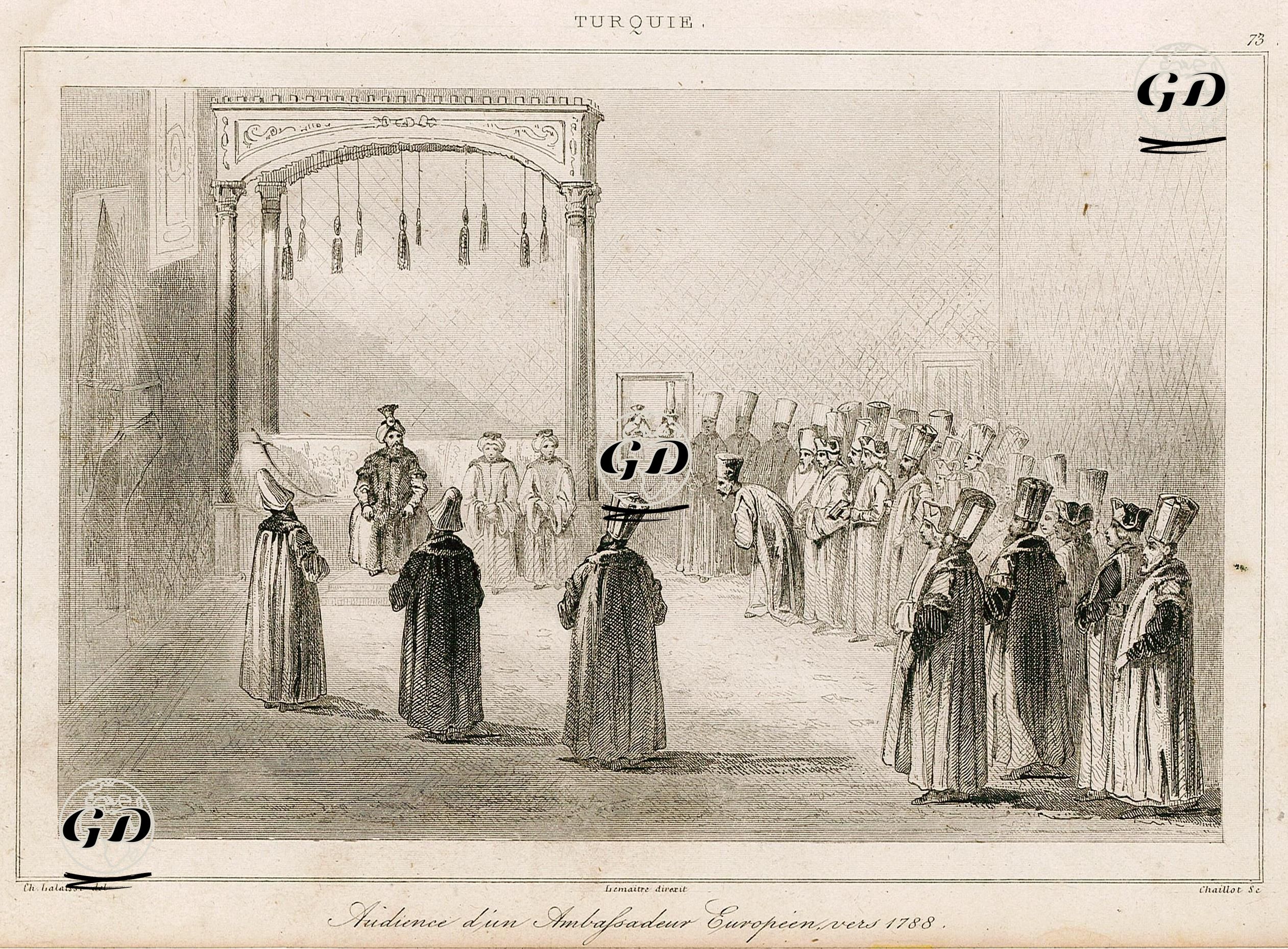 Audience D'un Ambassadeur Europeen Vers 1788  - Charles Lalaisse (1811-1863) - 1840