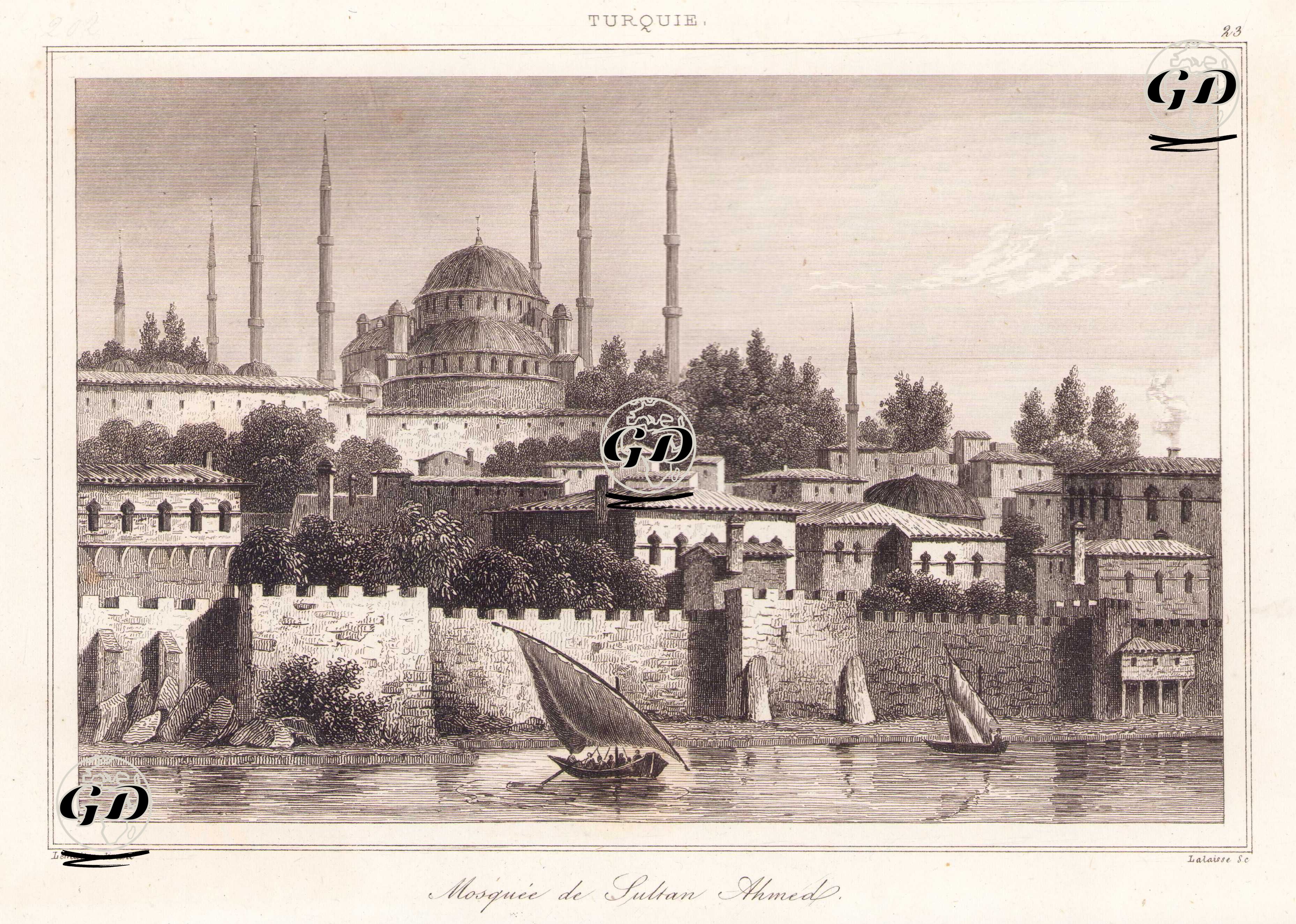 Sultan Ahmet Cami, İstanbul - Augustin Francois Lemaitre (1797-1870) - 1840