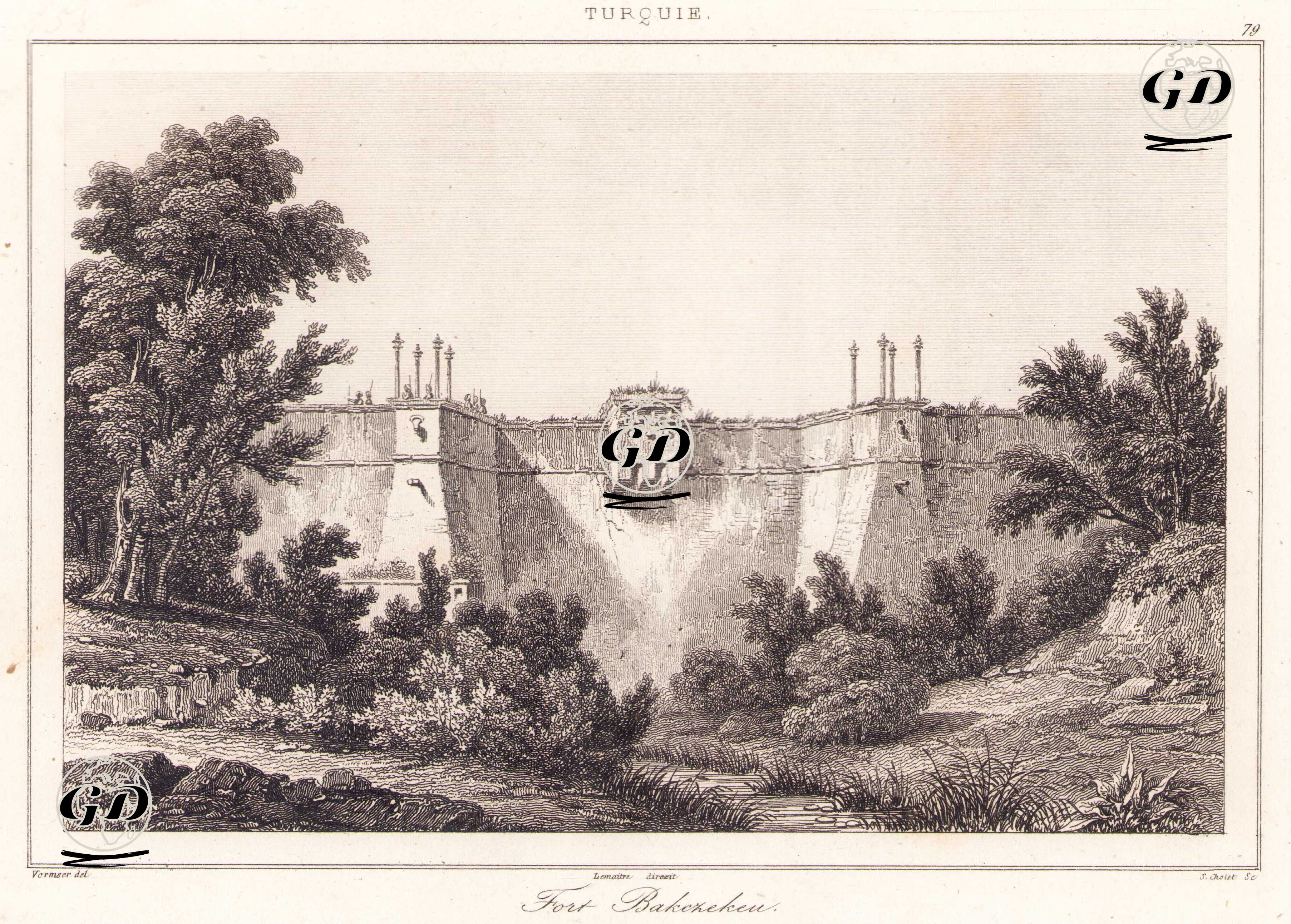 Bahçeköy Topuzlu Bent, İstanbul - Vormser - 1840