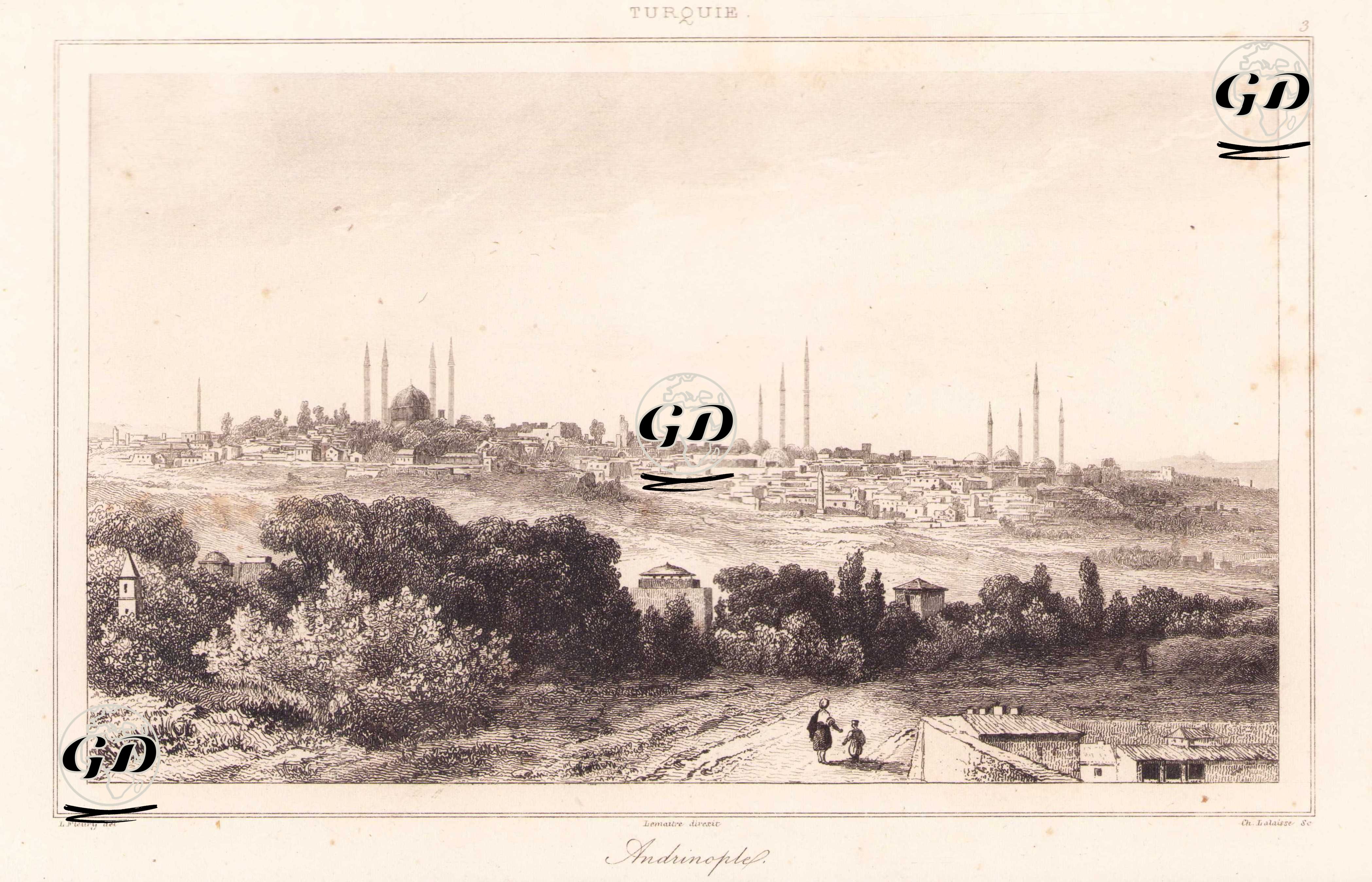 Edirne  - Leon Fleury (1804-1858) - 1840