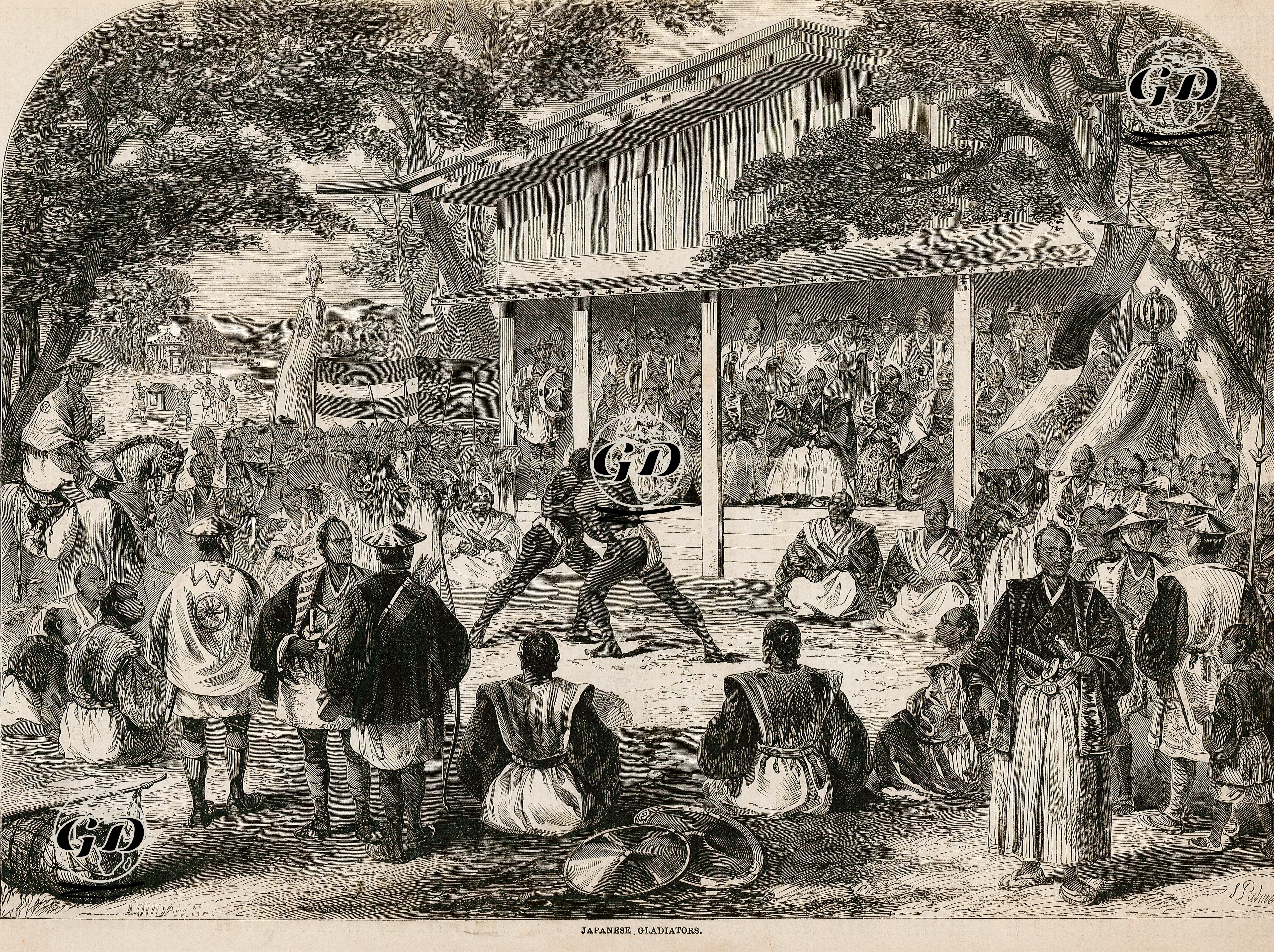 Japon Gladyatörlerin Güreşi -  - 1858