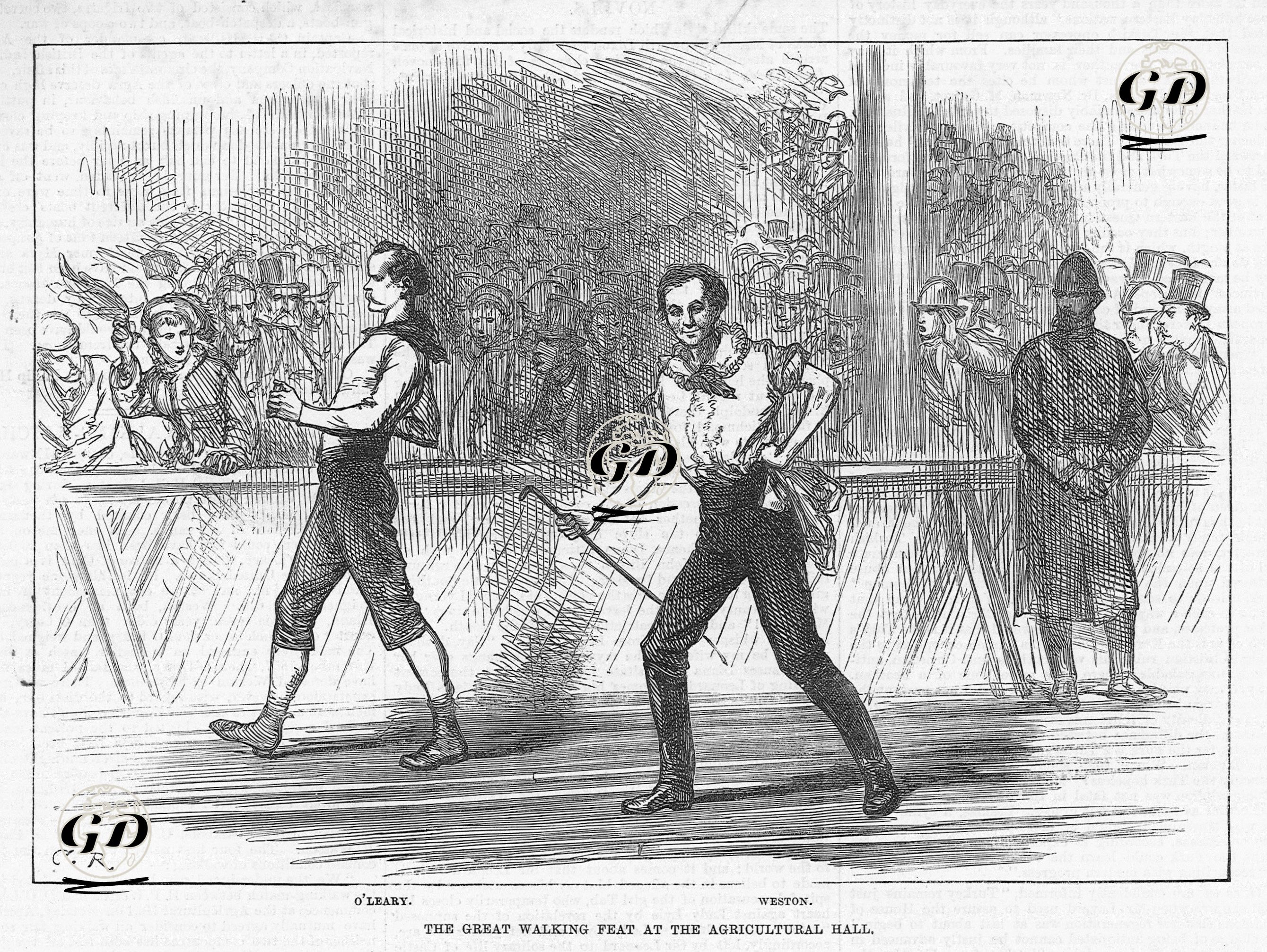 The Great Walking Feat At The Agricultural Hall(Edward Payson Weston And Daniel O'Leary) -  - 1877