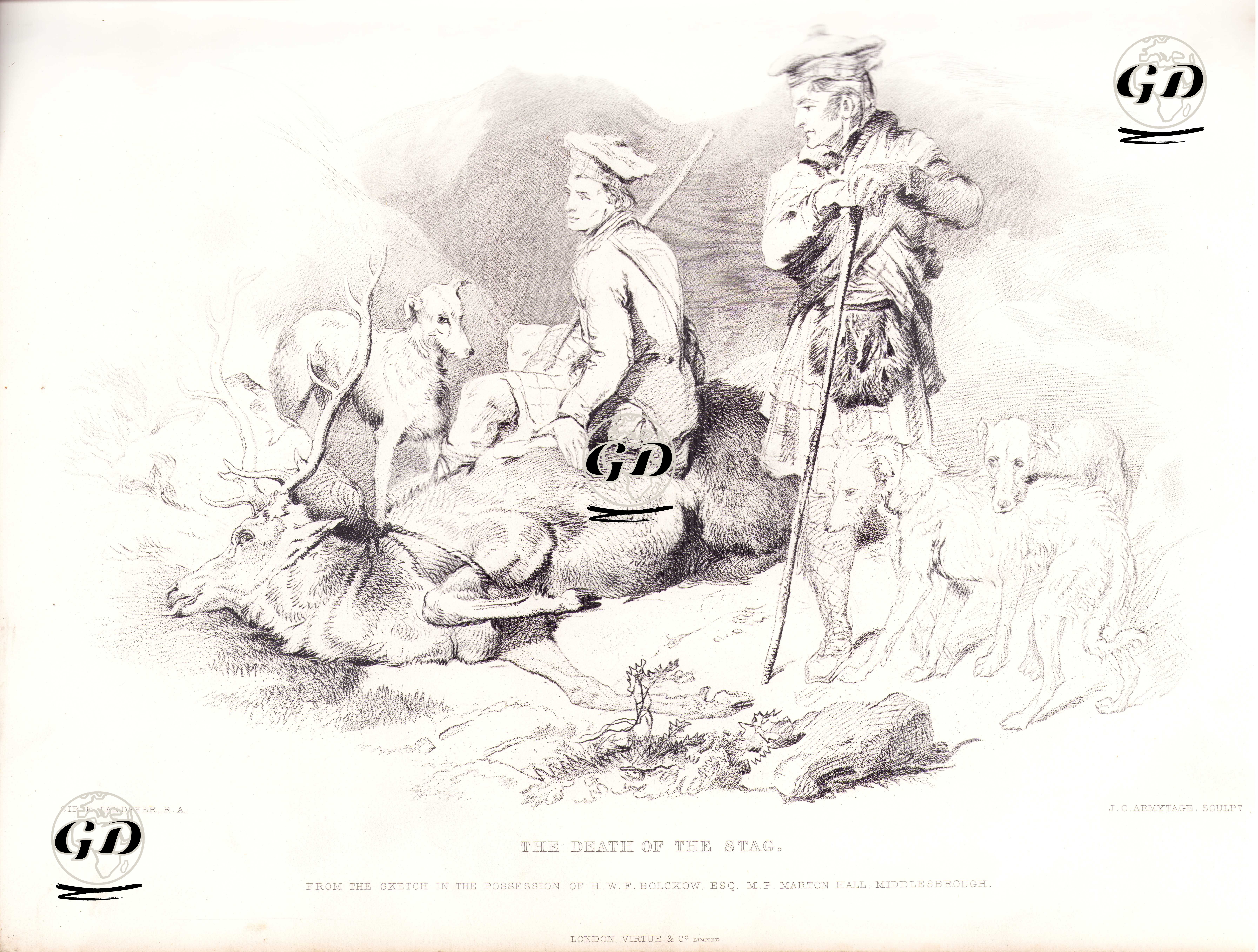 Geyiğin Ölümü - Edwin Henry Landseer (1802-1873) - 1876