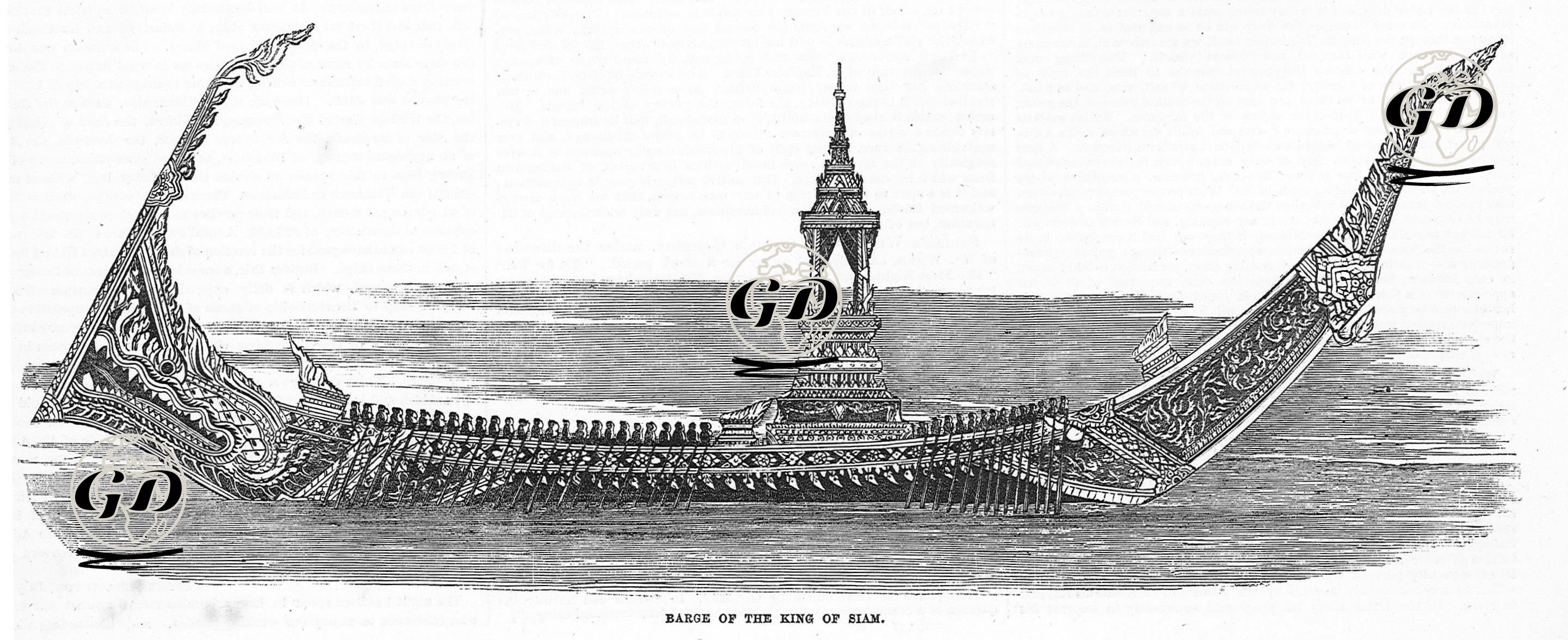 Tayland (Siyam) Kralının Salatanat Kayığı -  - 1855