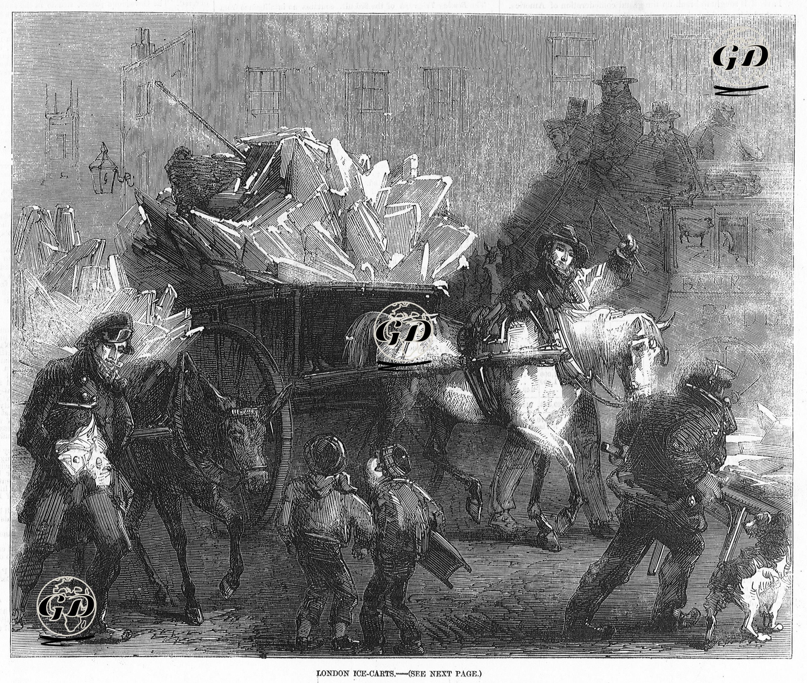 Londra Buz Arabası  -  - 1857
