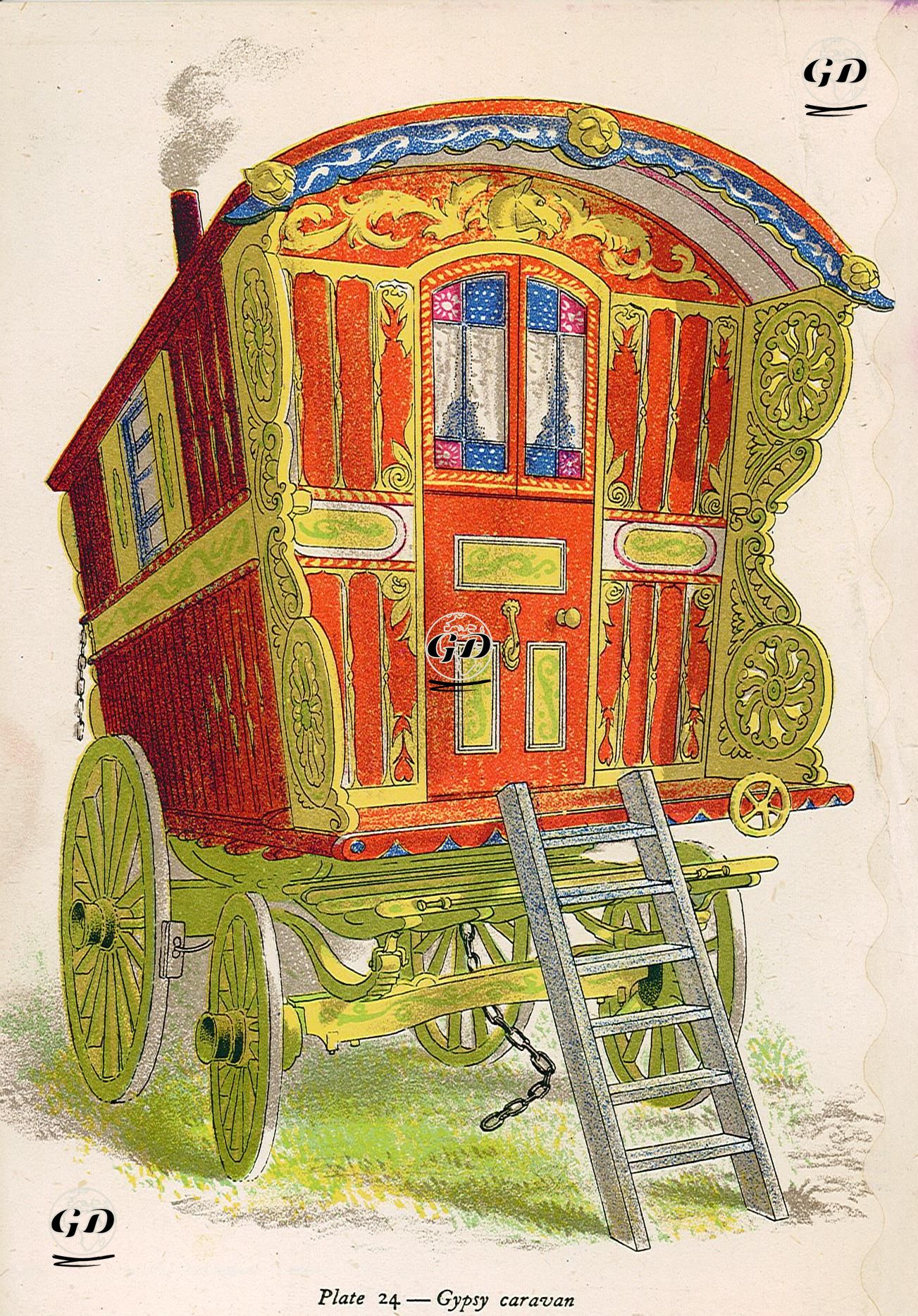 Çingene Karavanı - Clarke Hutton (1898-1984) - 1945