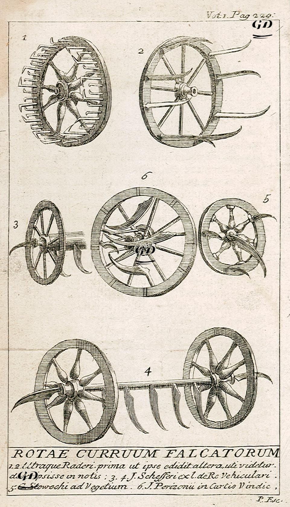 Rotae Curruum Falcatorum -  - 1800's