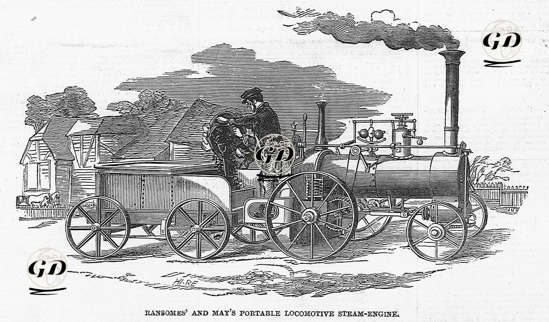 Ransomes And May Geliştirdiği Buharlı Seyyar Lokomotif -  - 1849
