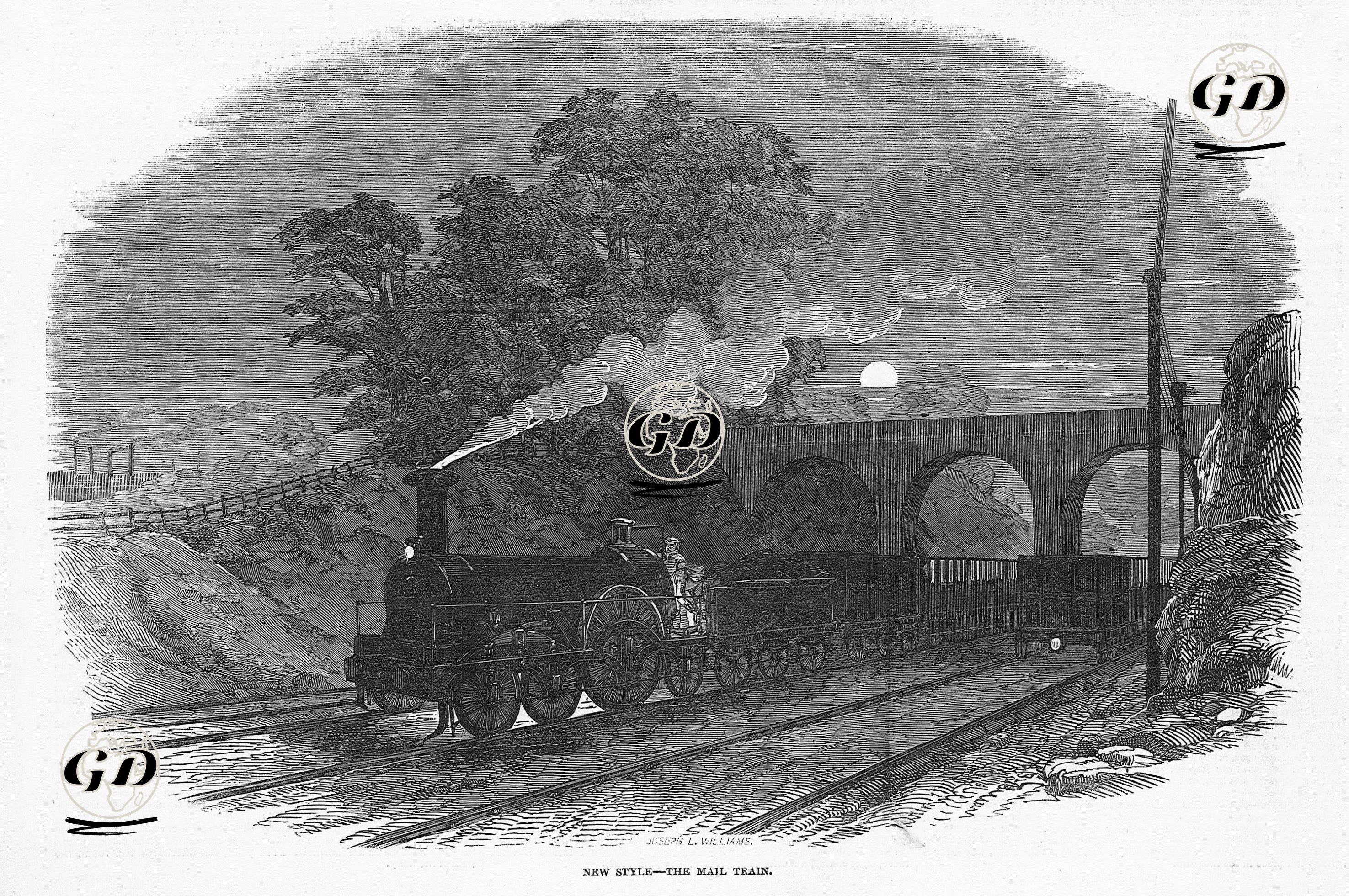 Yeni Stil, Posta Treni  -  - 1849