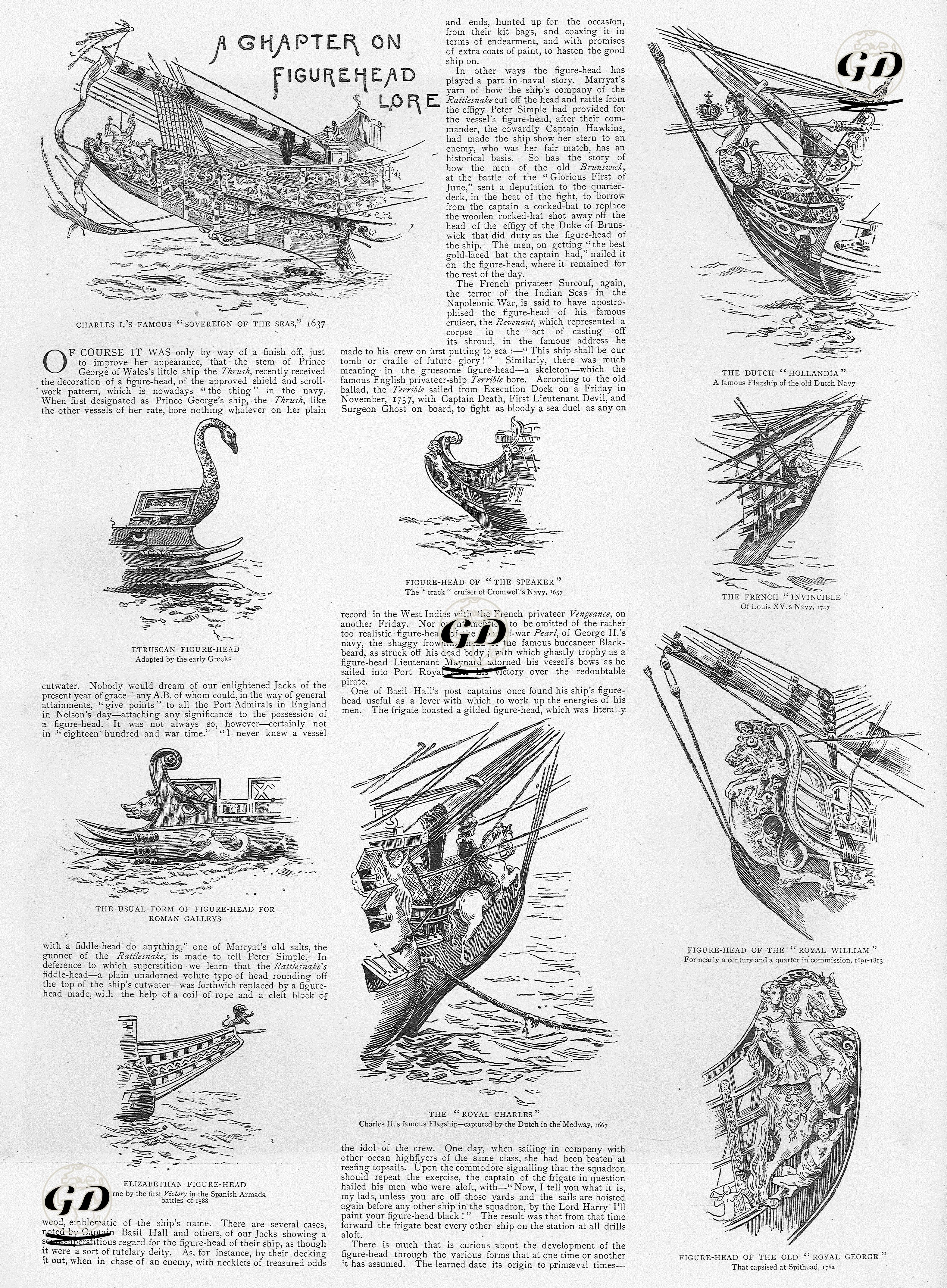 A Chapter on Figurehead Lore -  - 1890
