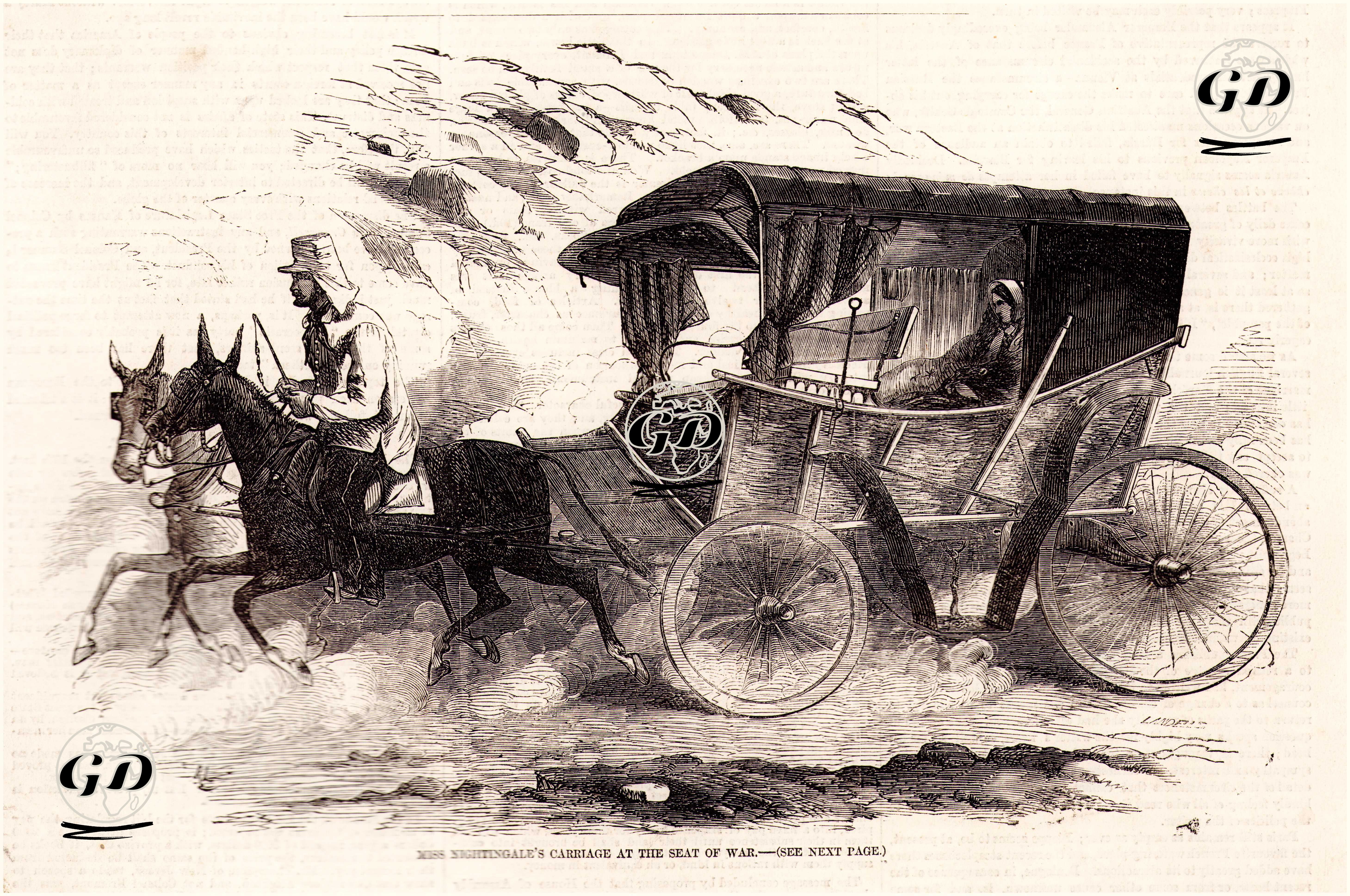 Miss Nightingale's Carriage At The Seat Of War -  - 1856