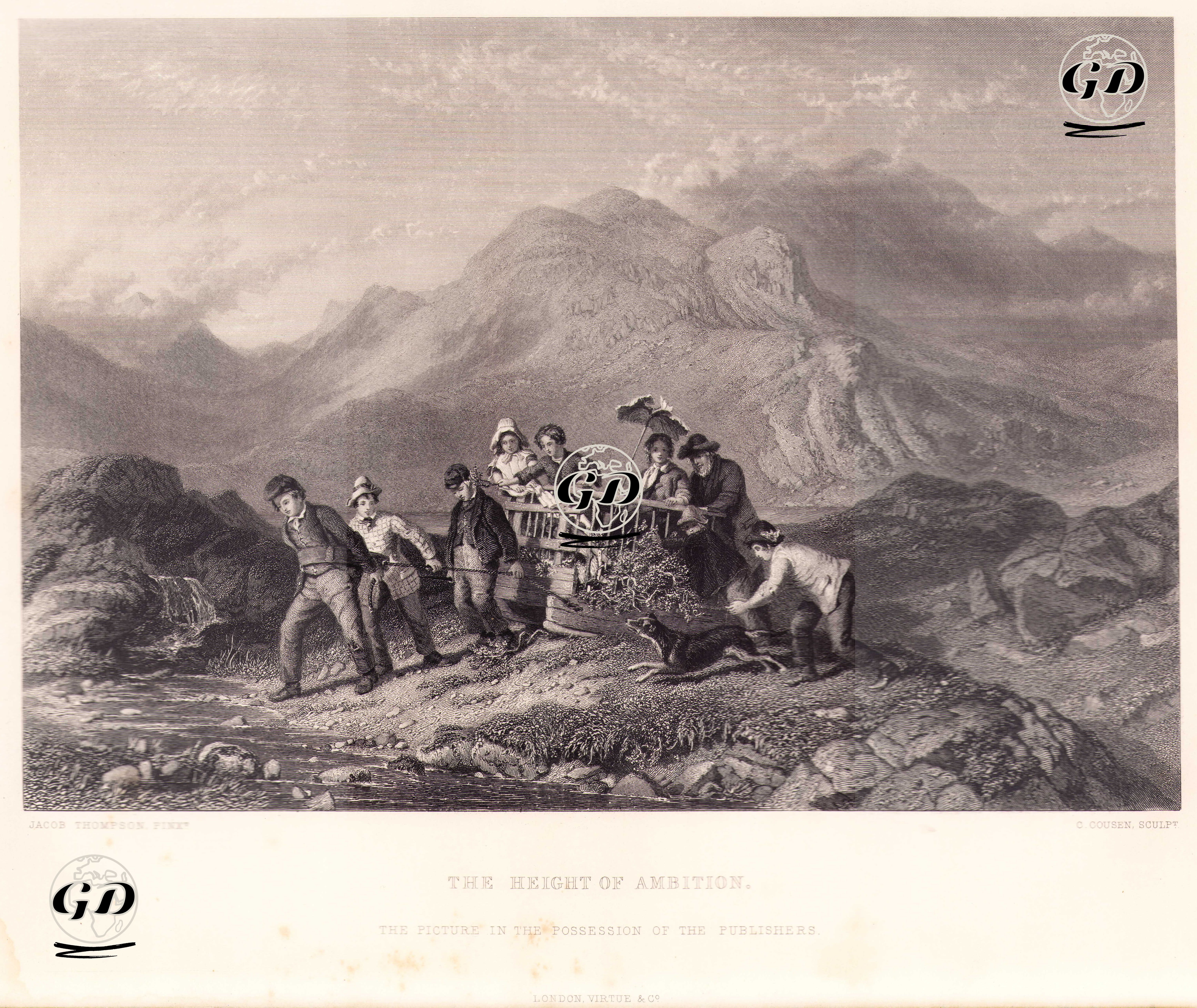Dağların Çekiciliği - Jacob Thompson (1806-1879) - 1867