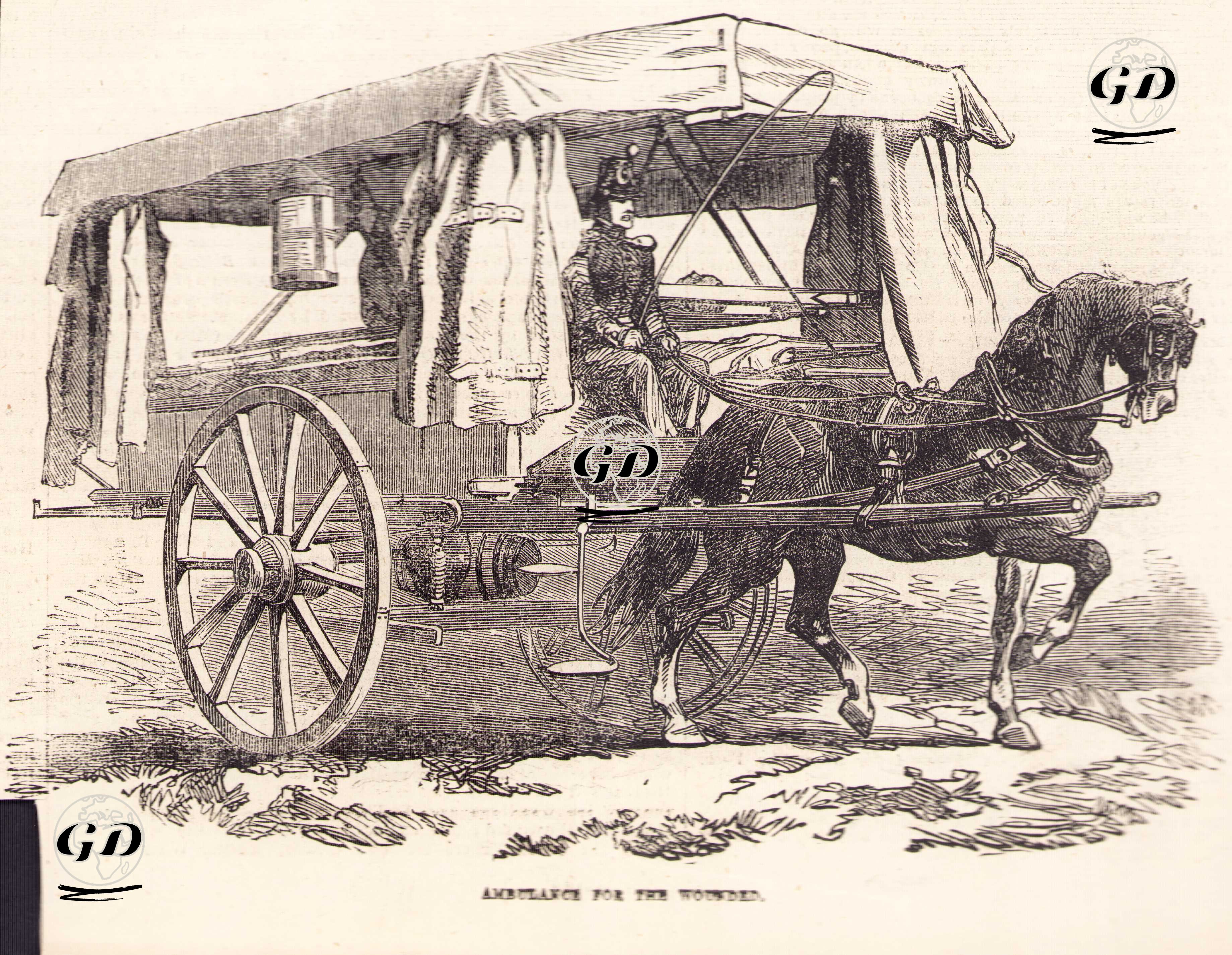 Ambulance For The Wounded -  - 1854
