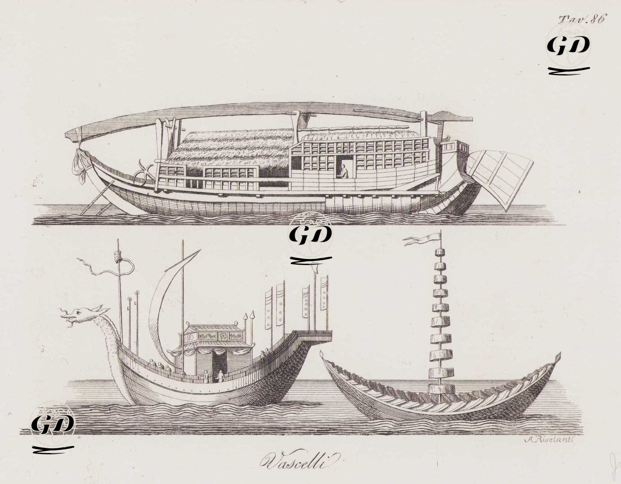 Japon Ticari Ve Balıkçı Gemileri, Resim 86. -  - 1820's-1840's