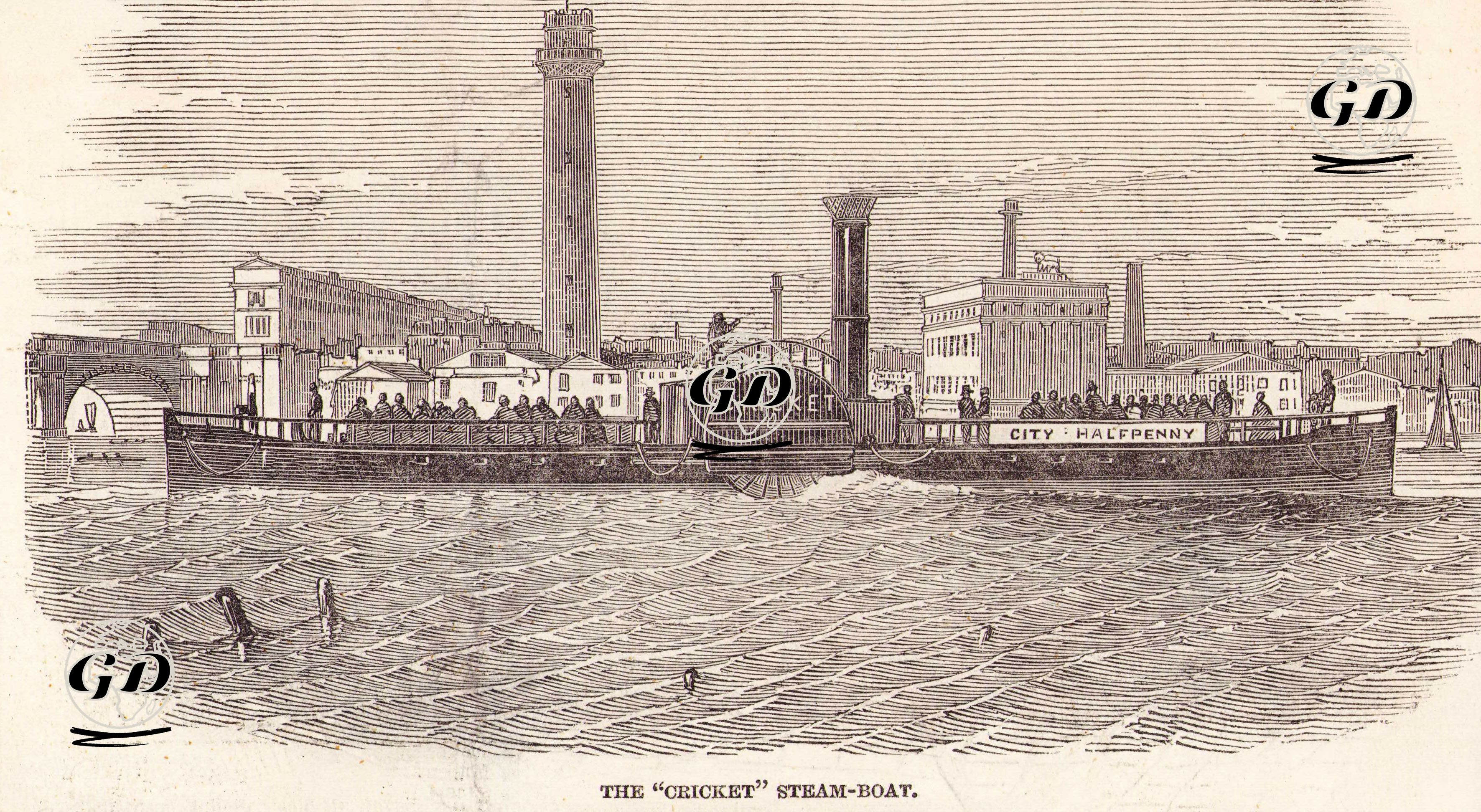 Buharlı Gemi "The Cricket" -  - 1847