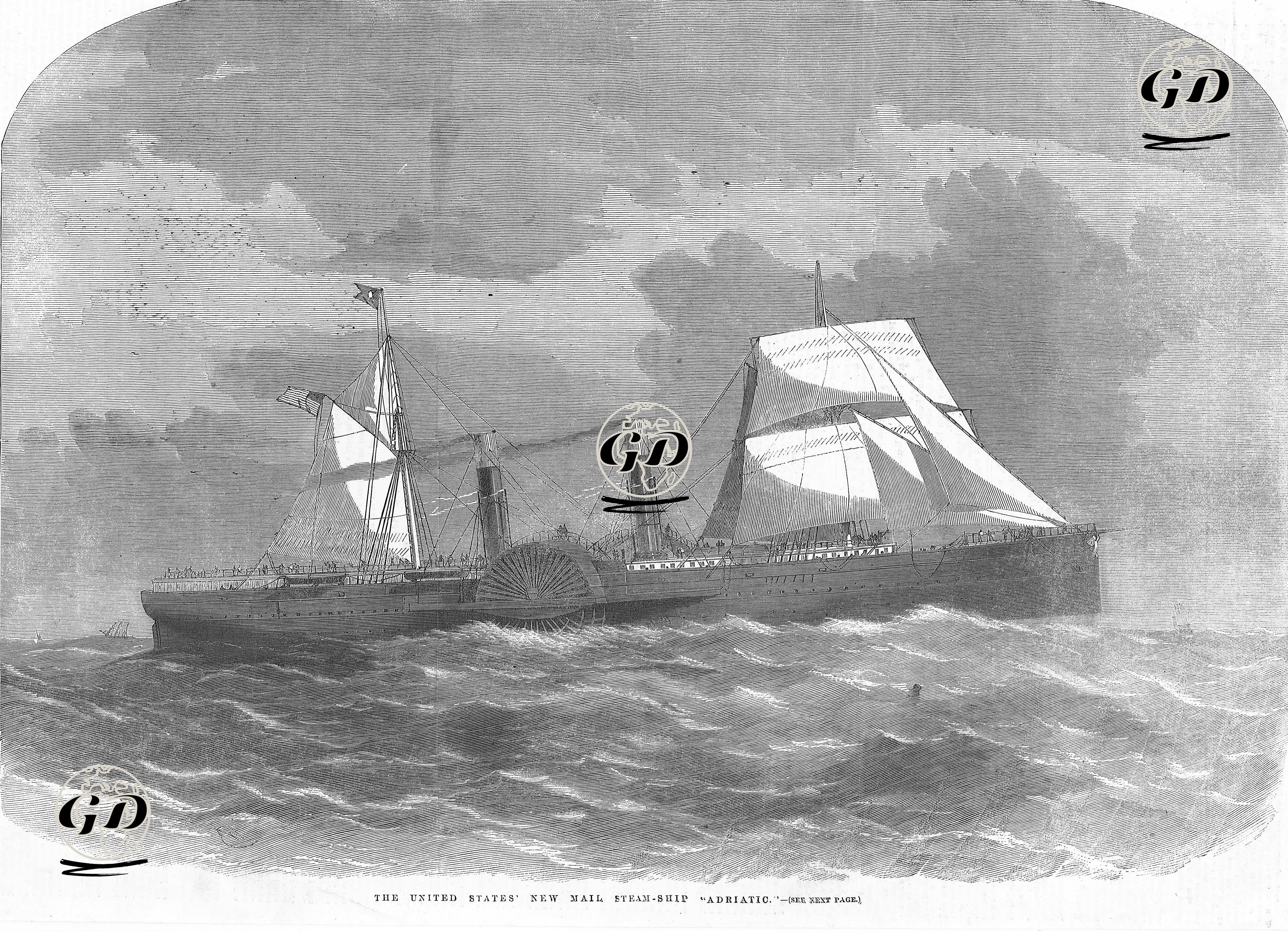 Amerika'nın Posta Buharlı Gemisi "Adriatic"  -  - 1857