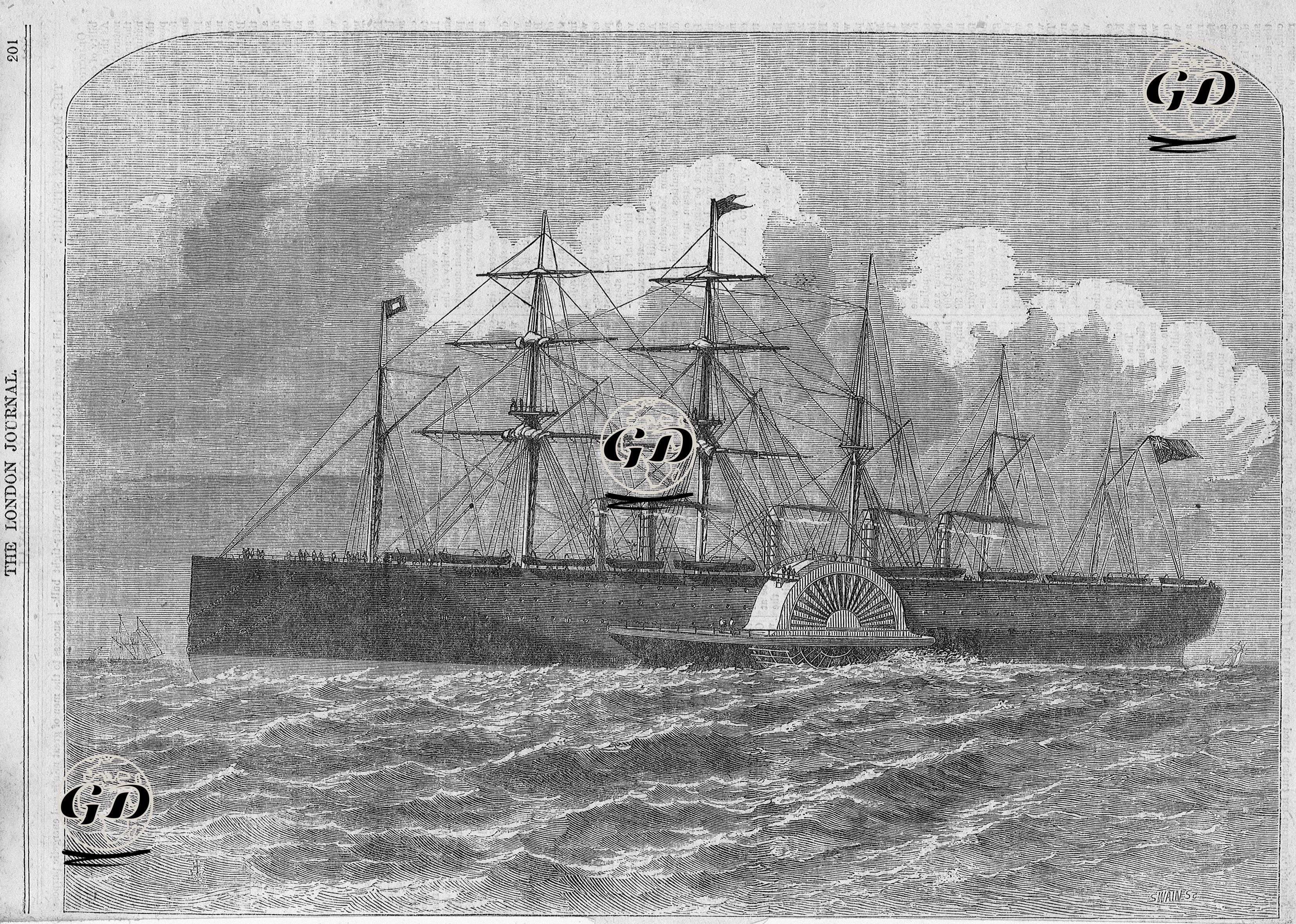 "The Great Eastern" İsimli Buharlı Gemi - Swain - 1856